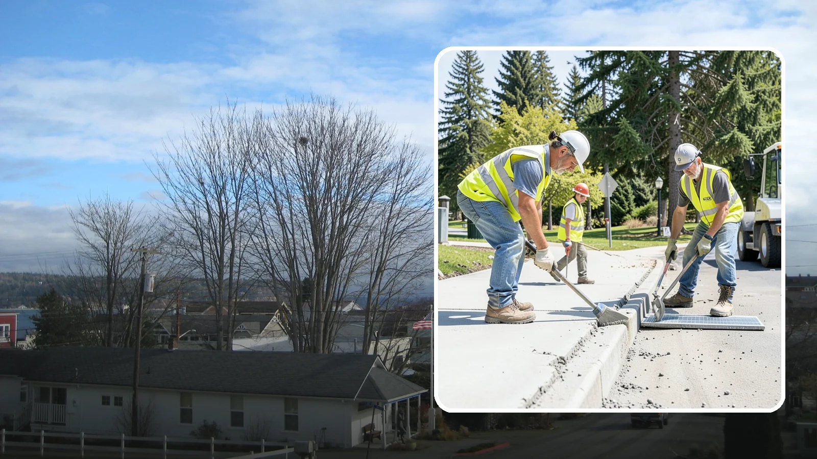 Concrete Grinding in Langley, Island County, WA - Concrete grinding that levels uneven joints and surfaces to restore smooth, compliant pedestrian and access transitions.