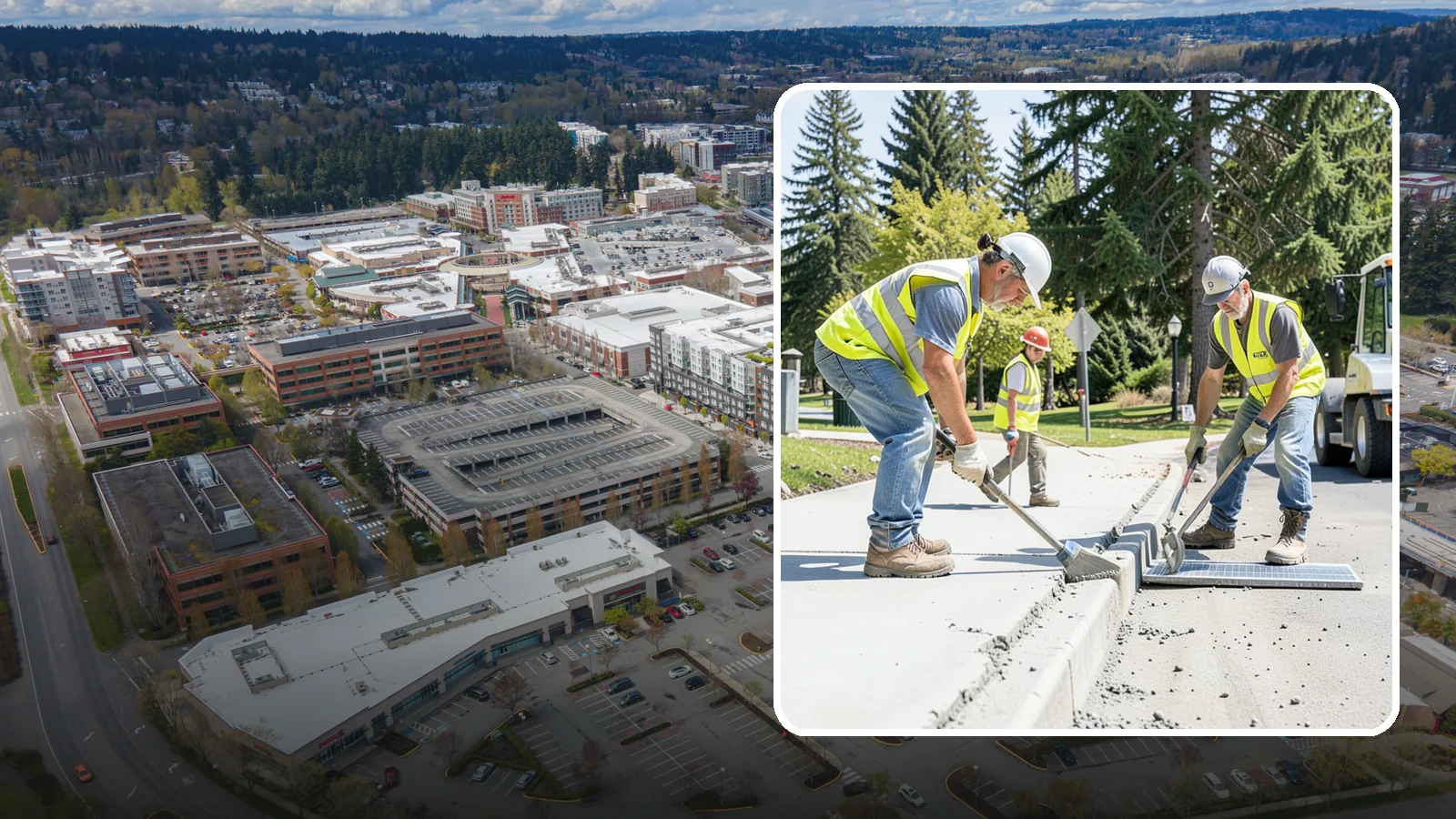 Concrete Grinding in Redmond, King County, WA - Concrete grinding that levels uneven joints and surfaces to restore smooth, compliant pedestrian and access transitions.