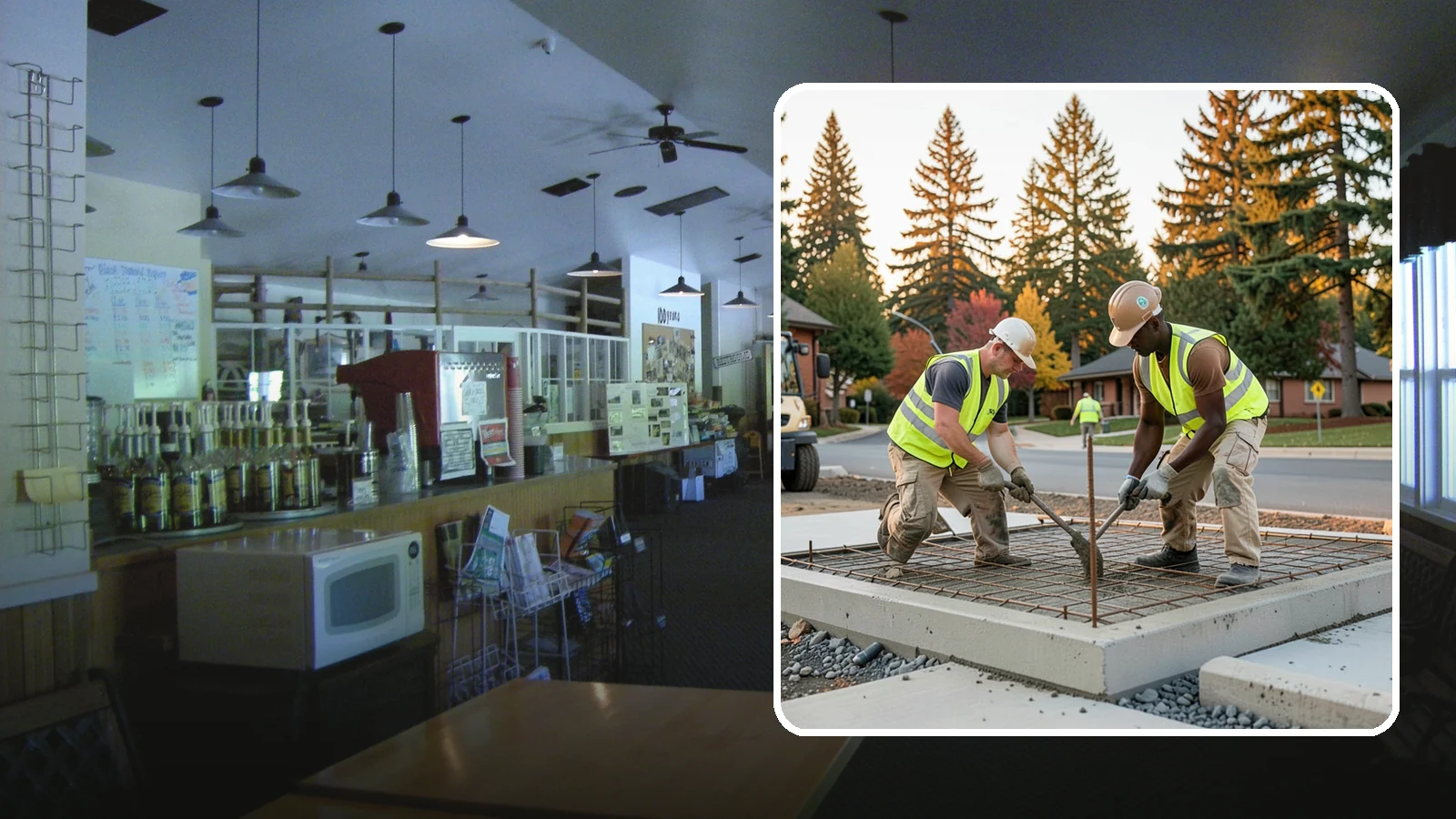 Concrete Pad Construction in Black Diamond, King County, WA - Reinforced concrete pads for equipment, generators, transformers, and site amenities at public facilities.