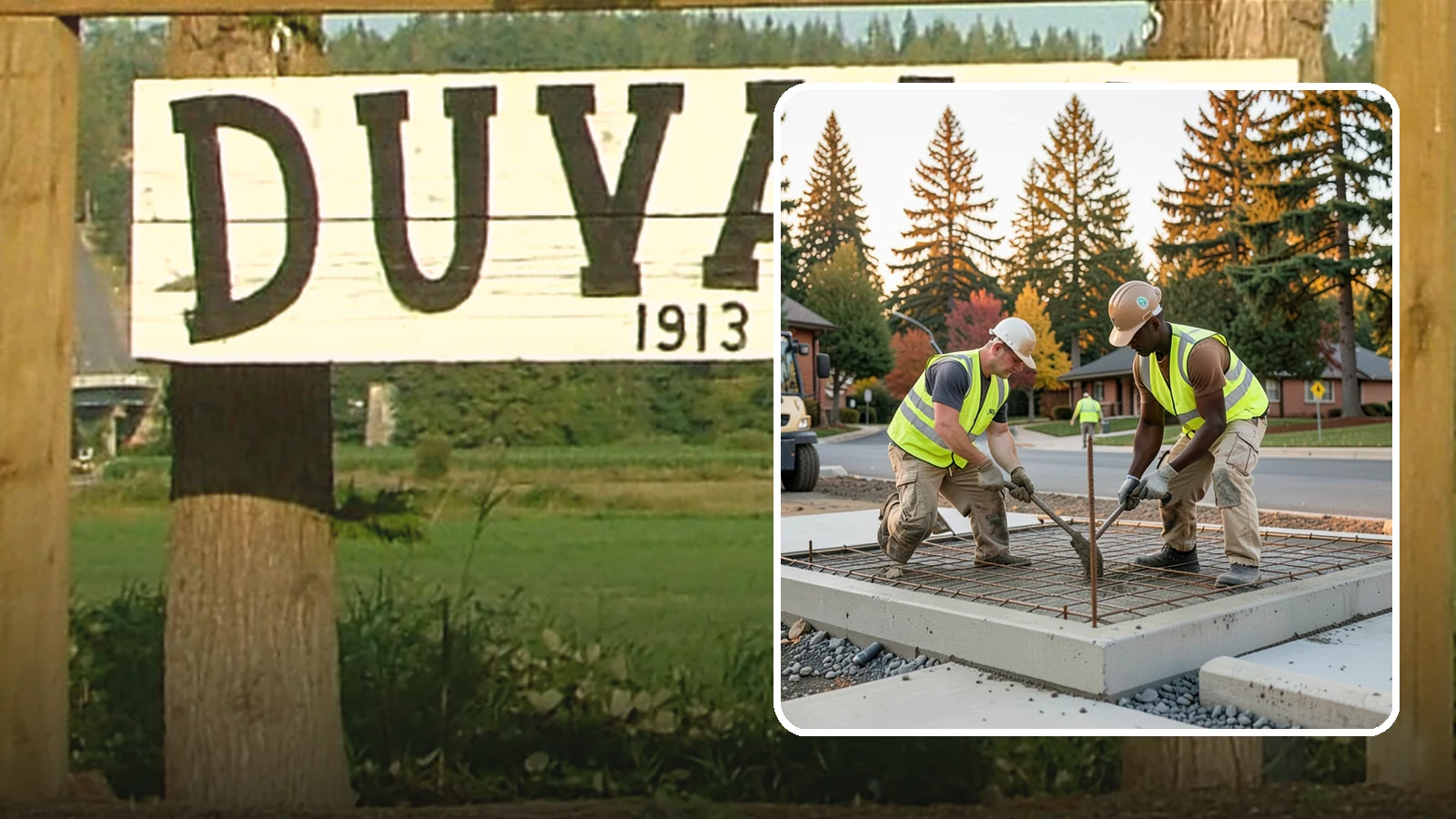 Concrete Pad Construction in Duvall, King County, WA - Reinforced concrete pads for equipment, generators, transformers, and site amenities at public facilities.