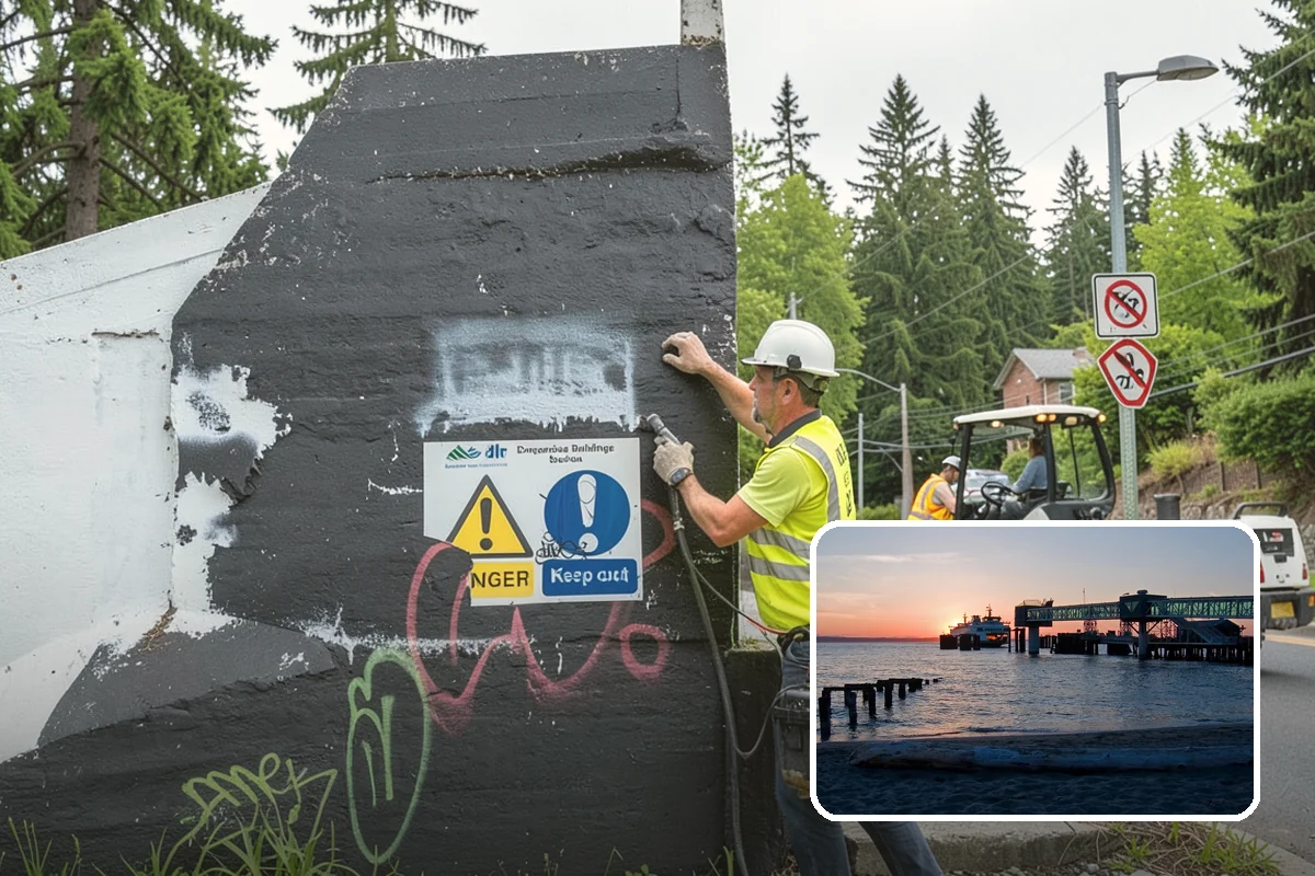 Concrete Pad Construction in Edmonds, Snohomish County, WA - Sized to actual equipment loads and anchor templates