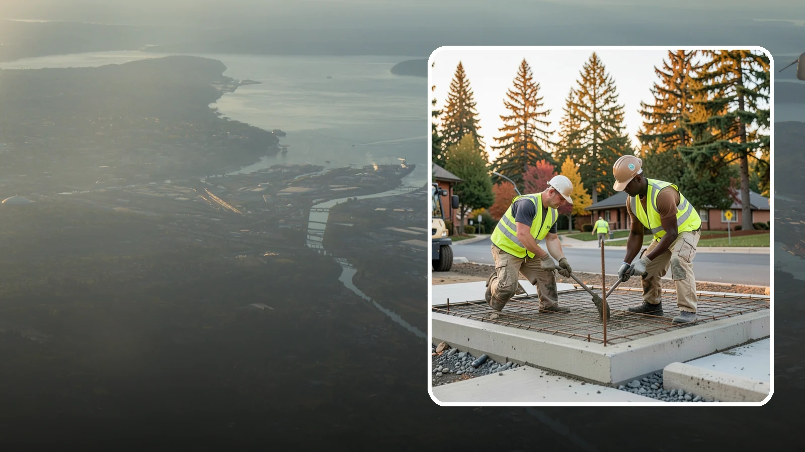 Concrete Pad Construction in Fife, Pierce County, WA - Reinforced concrete pads for equipment, generators, transformers, and site amenities at public facilities.