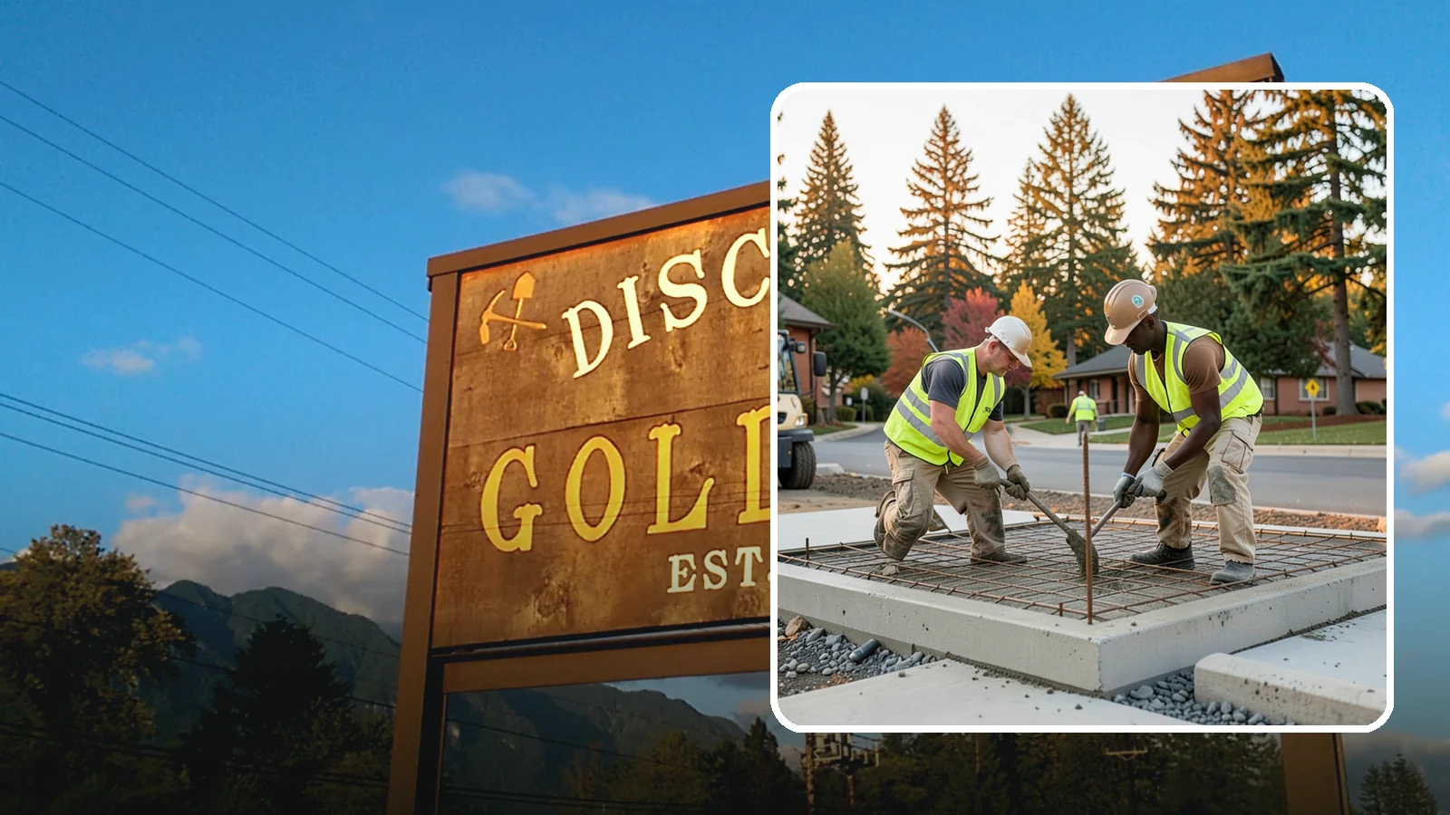 Concrete Pad Construction in Gold Bar, Snohomish County, WA - Reinforced concrete pads for equipment, generators, transformers, and site amenities at public facilities.