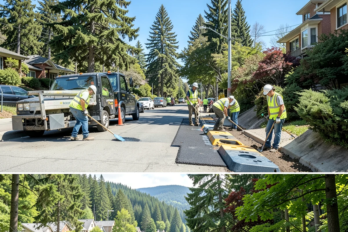 Concrete Pad Construction in Lake Forest Park, King County, WA - Pads can be scheduled year-round, but coordinating the pour ahead of equipment delivery keeps capital projects on their...