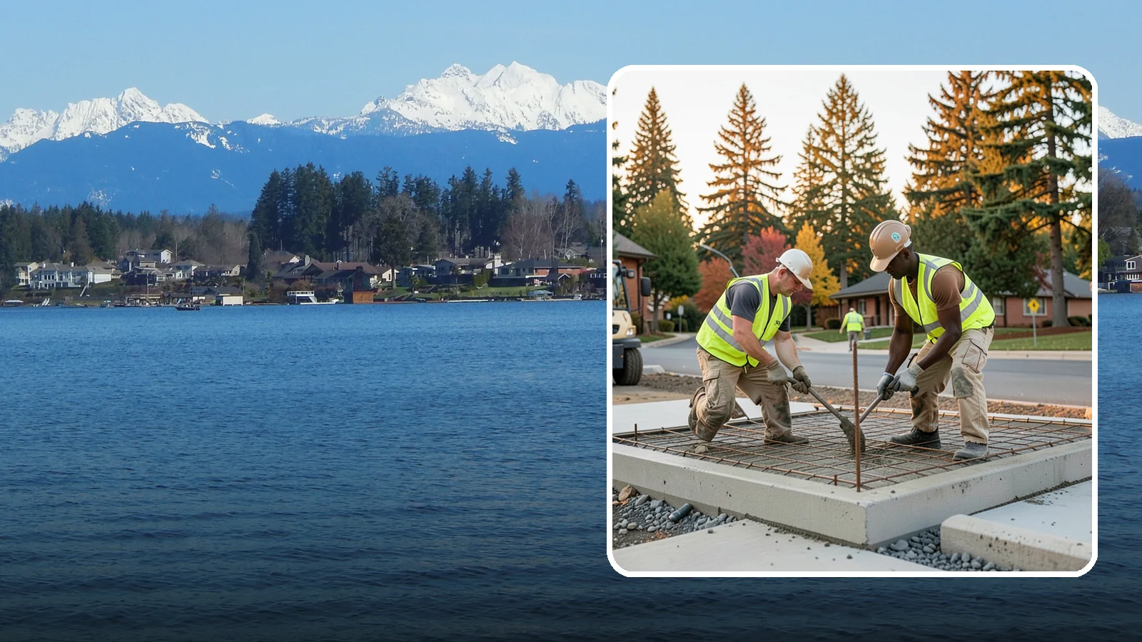 Concrete Pad Construction in Lake Stevens, Snohomish County, WA - Reinforced concrete pads for equipment, generators, transformers, and site amenities at public facilities.