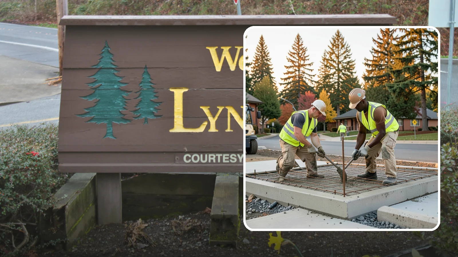 Concrete Pad Construction in Lynnwood, Snohomish County, WA - Reinforced concrete pads for equipment, generators, transformers, and site amenities at public facilities.
