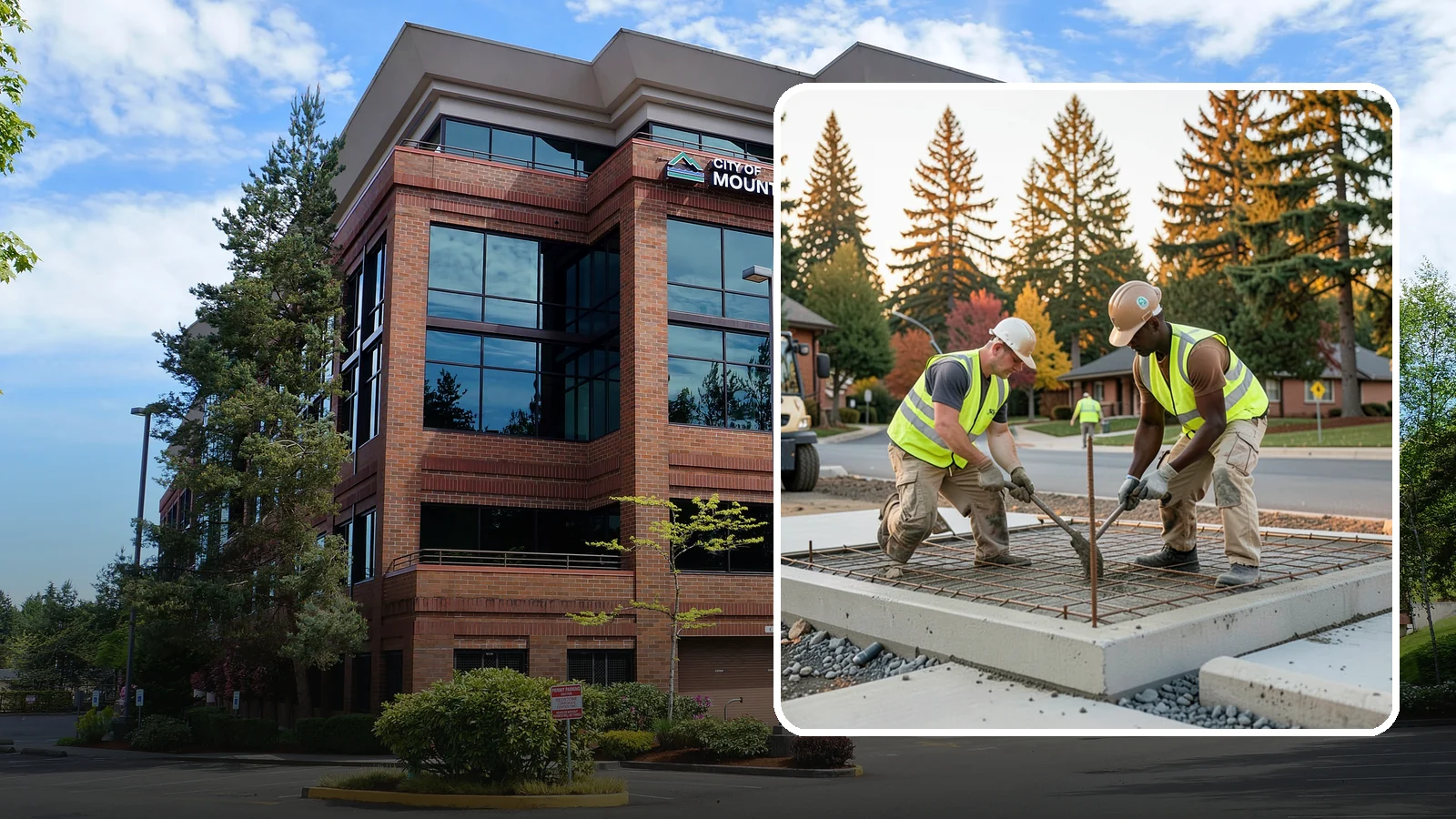 Concrete Pad Construction in Mountlake Terrace, Snohomish County, WA - Reinforced concrete pads for equipment, generators, transformers, and site amenities at public facilities.
