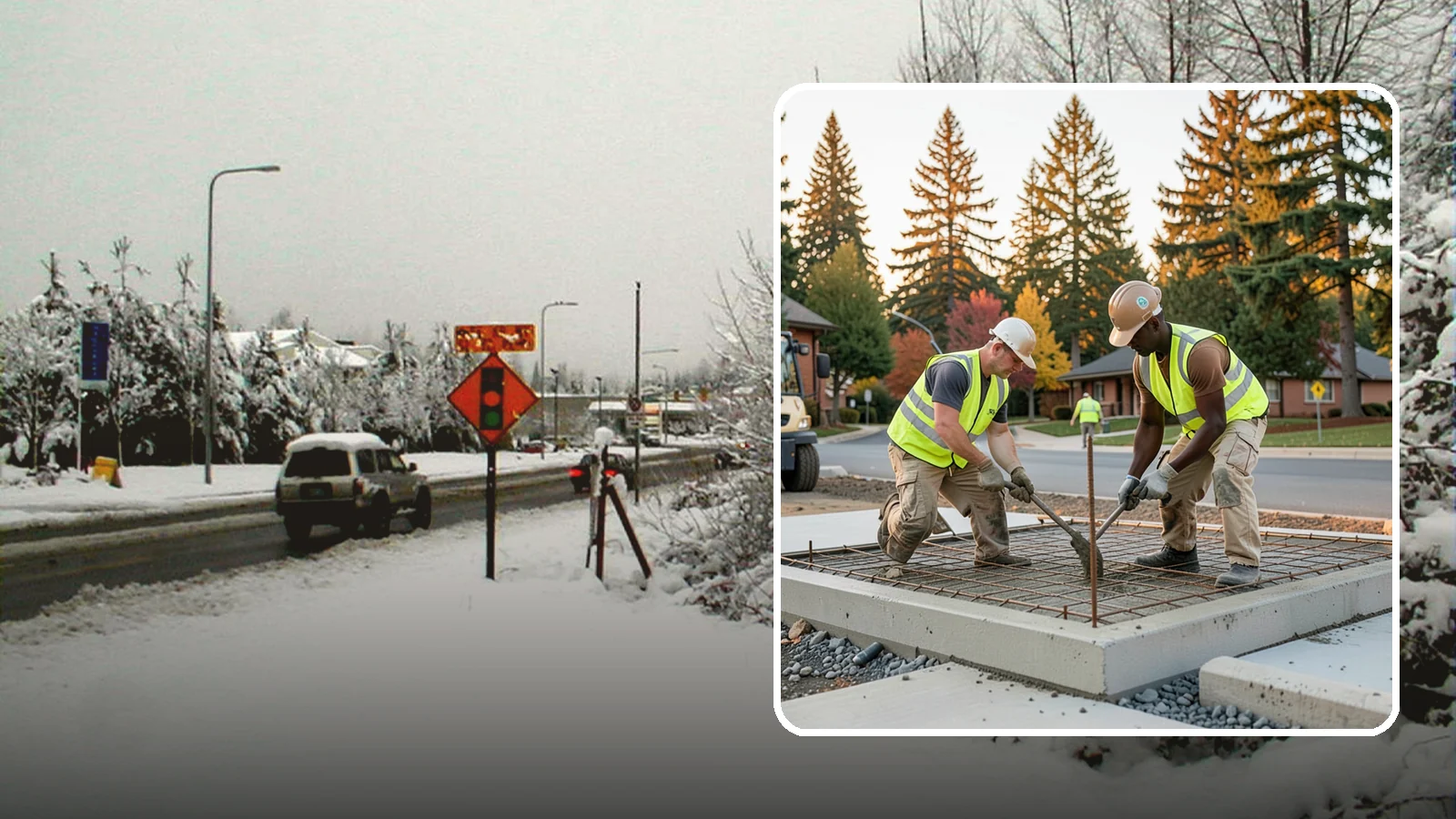 Concrete Pad Construction in Newcastle, King County, WA - Reinforced concrete pads for equipment, generators, transformers, and site amenities at public facilities.