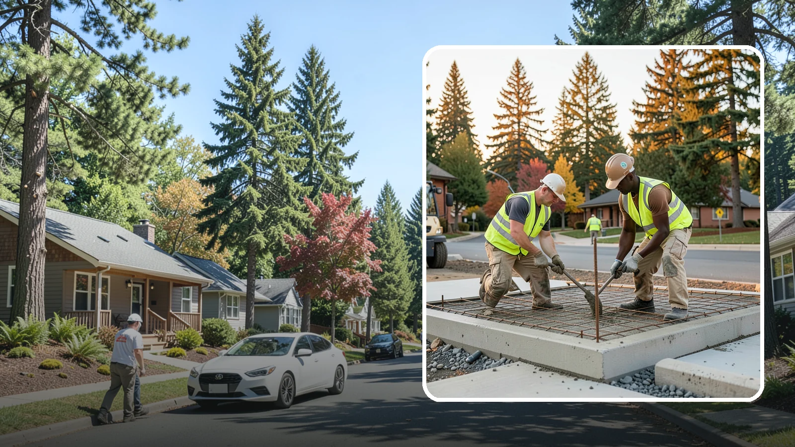 Concrete Pad Construction in Orting, Pierce County, WA - Reinforced concrete pads for equipment, generators, transformers, and site amenities at public facilities.