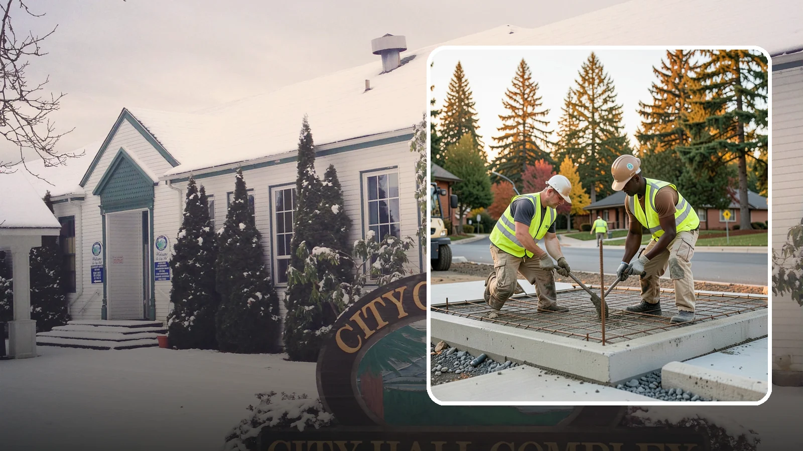 Concrete Pad Construction in Pacific, King County, WA - Reinforced concrete pads for equipment, generators, transformers, and site amenities at public facilities.
