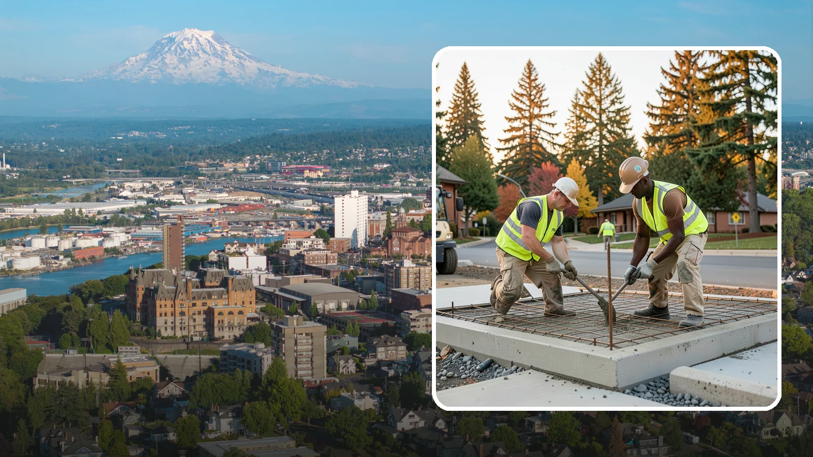 Concrete Pad Construction in Tacoma, Pierce County, WA - Reinforced concrete pads for equipment, generators, transformers, and site amenities at public facilities.