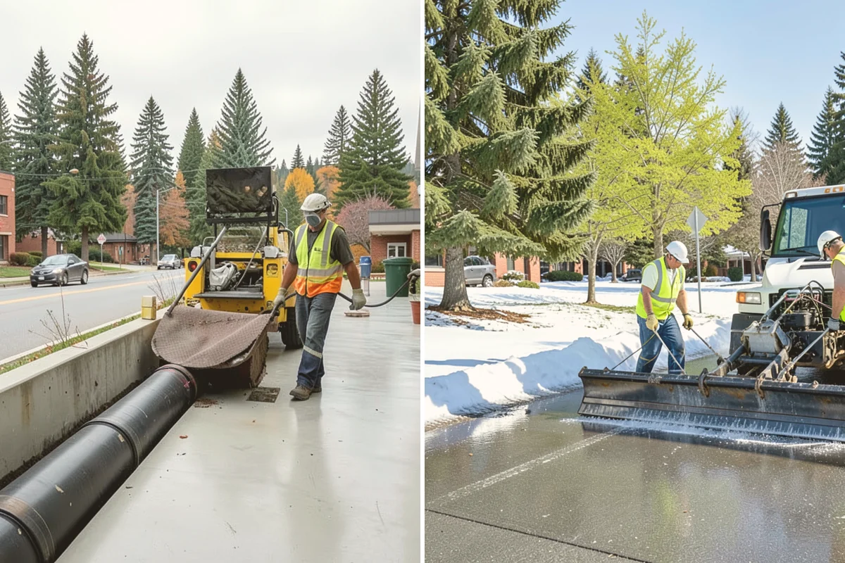Concrete Repairs in Bellevue, King County, WA - Evaluate defects and identify base or drainage causes