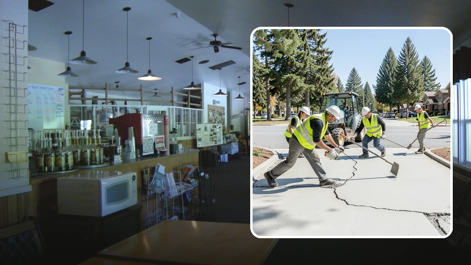 Concrete Repairs in Black Diamond, King County, WA - We repair spalled, cracked, and settled public concrete flatwork to restore safe, code-compliant surfaces.