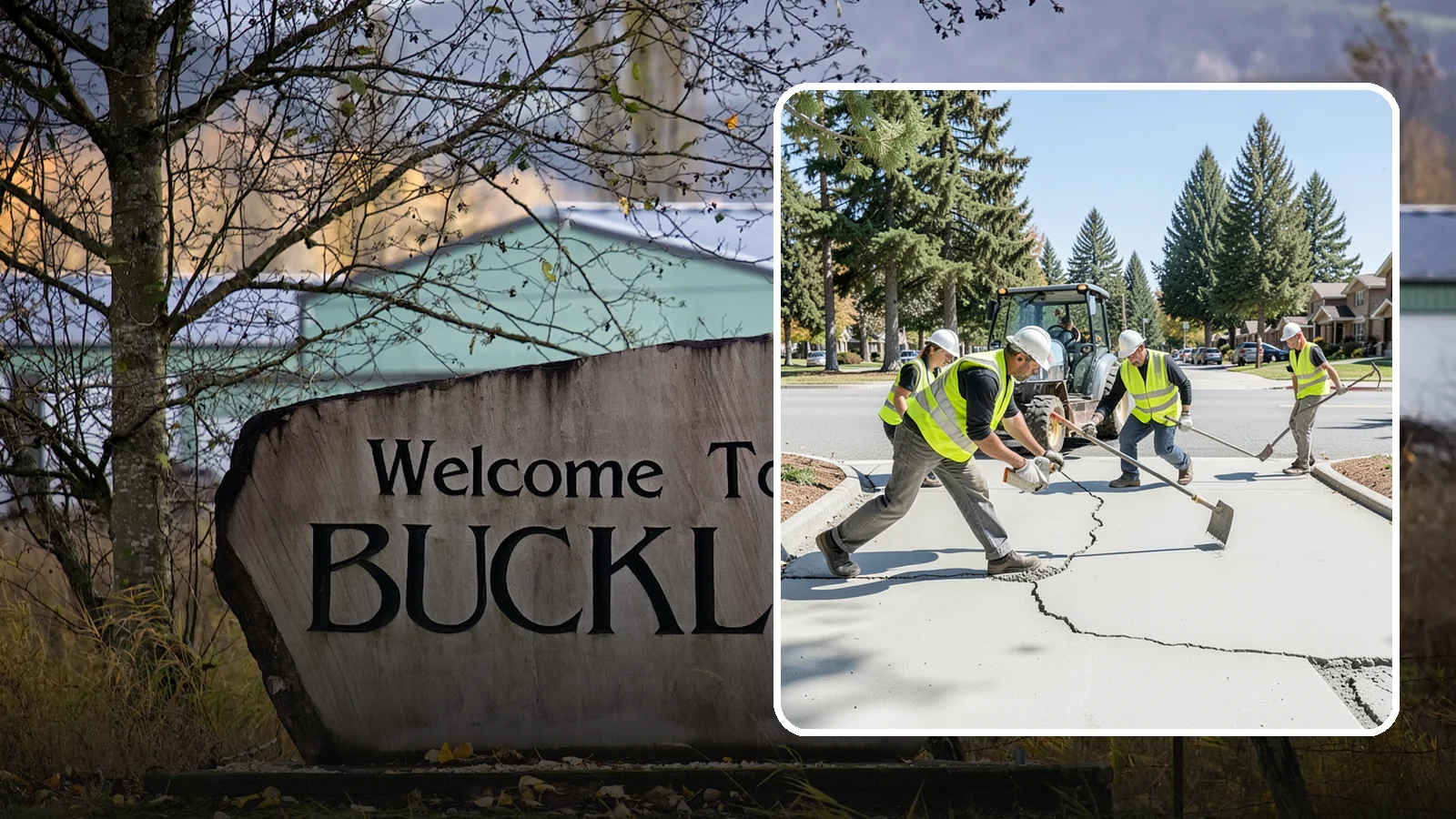Concrete Repairs in Buckley, Pierce County, WA - We repair spalled, cracked, and settled public concrete flatwork to restore safe, code-compliant surfaces.