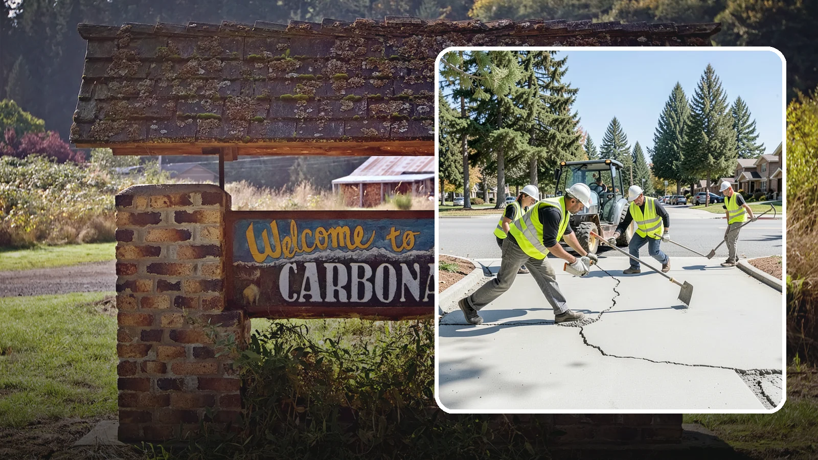 Concrete Repairs in Carbonado, Pierce County, WA - We repair spalled, cracked, and settled public concrete flatwork to restore safe, code-compliant surfaces.