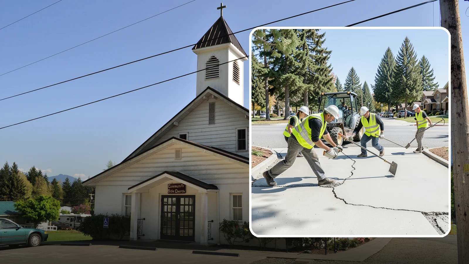 Concrete Repairs in Concrete, Skagit County, WA - We repair spalled, cracked, and settled public concrete flatwork to restore safe, code-compliant surfaces.