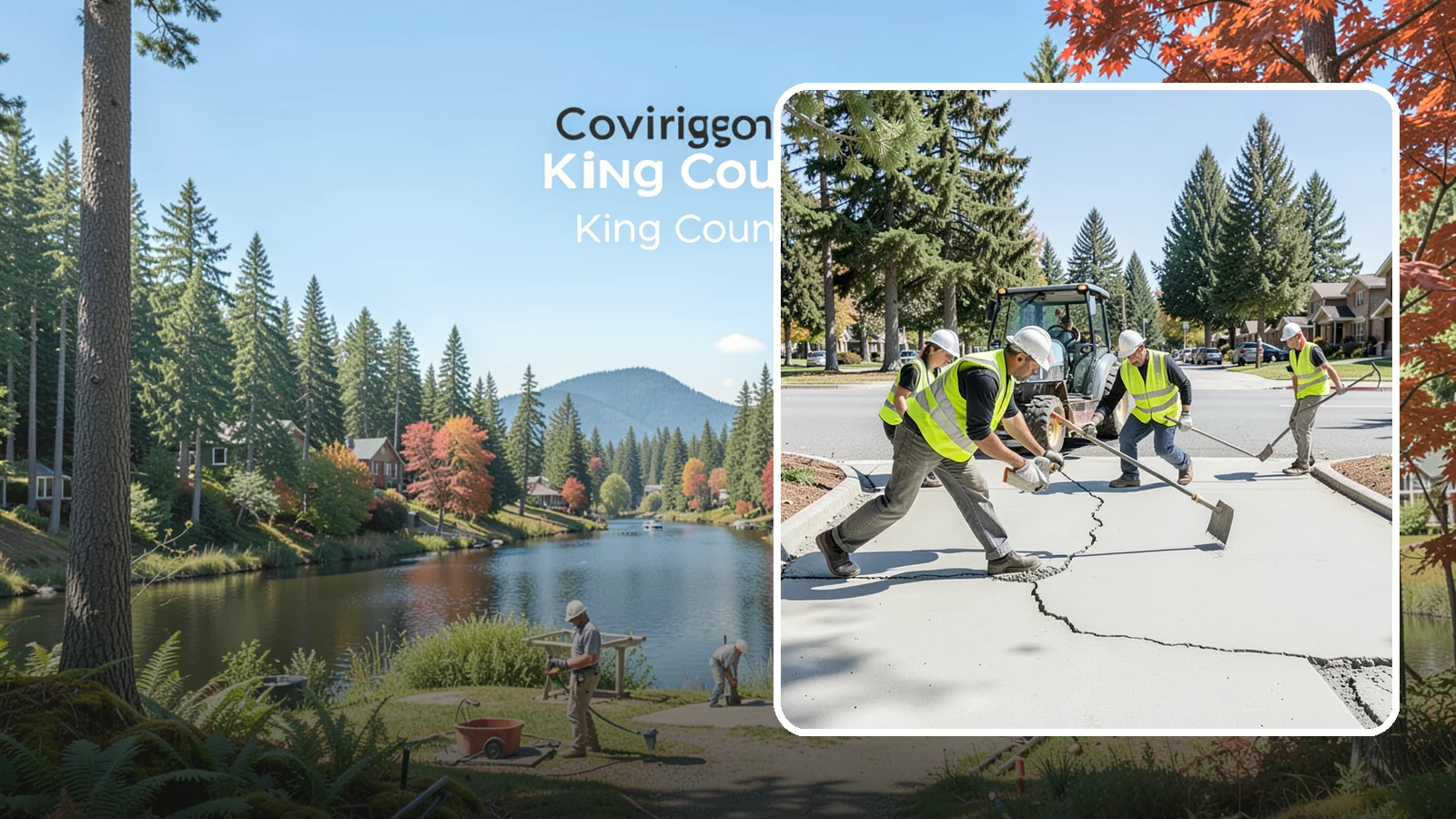 Concrete Repairs in Covington, King County, WA - We repair spalled, cracked, and settled public concrete flatwork to restore safe, code-compliant surfaces.