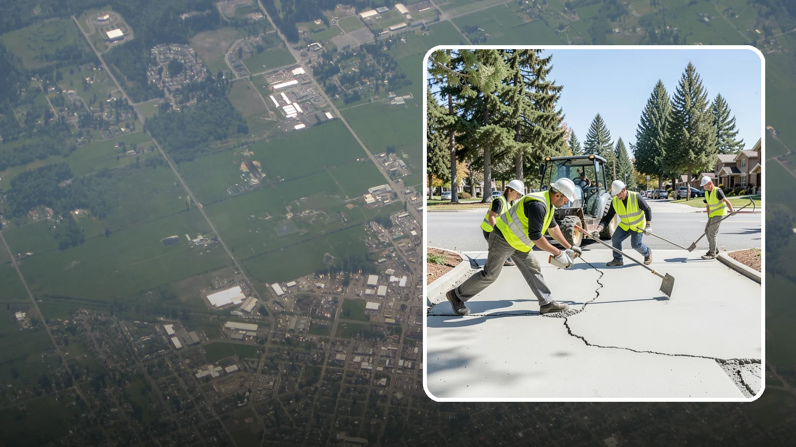 Concrete Repairs in Enumclaw, King County, WA - We repair spalled, cracked, and settled public concrete flatwork to restore safe, code-compliant surfaces.