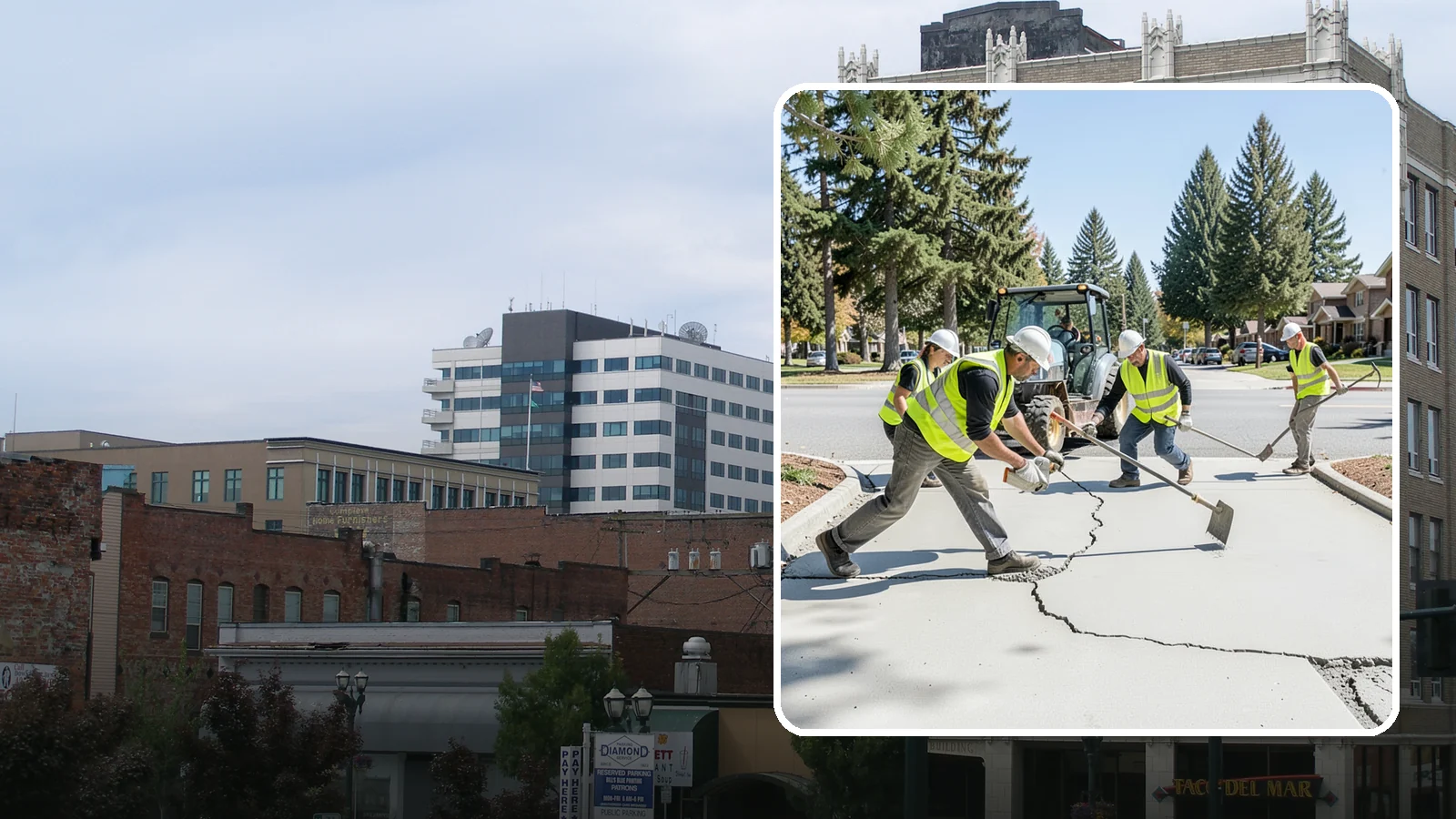 Concrete Repairs in Everett, Snohomish County, WA - We repair spalled, cracked, and settled public concrete flatwork to restore safe, code-compliant surfaces.