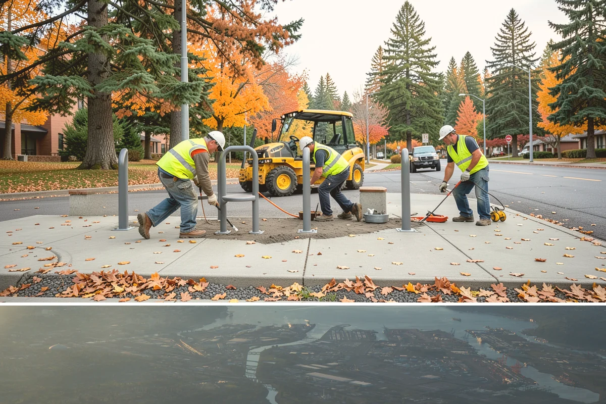 Concrete Repairs in Fife, Pierce County, WA - Concrete placement favors the drier, milder season so temperature and moisture support proper curing and finish quality.