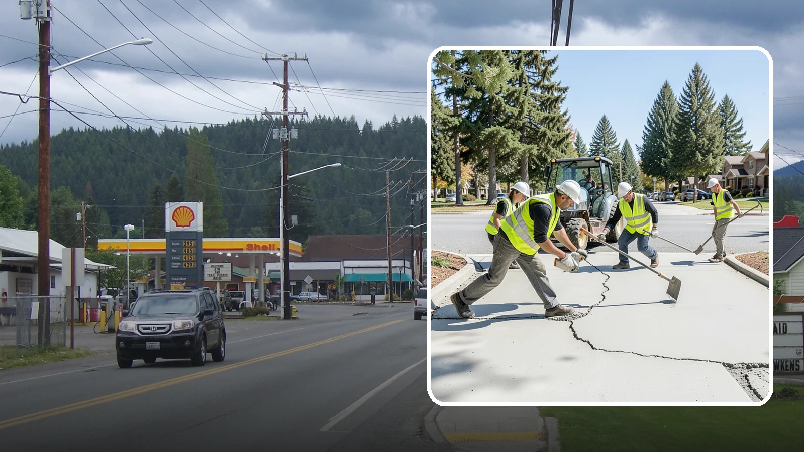 Concrete Repairs in Granite Falls, Snohomish County, WA - We repair spalled, cracked, and settled public concrete flatwork to restore safe, code-compliant surfaces.