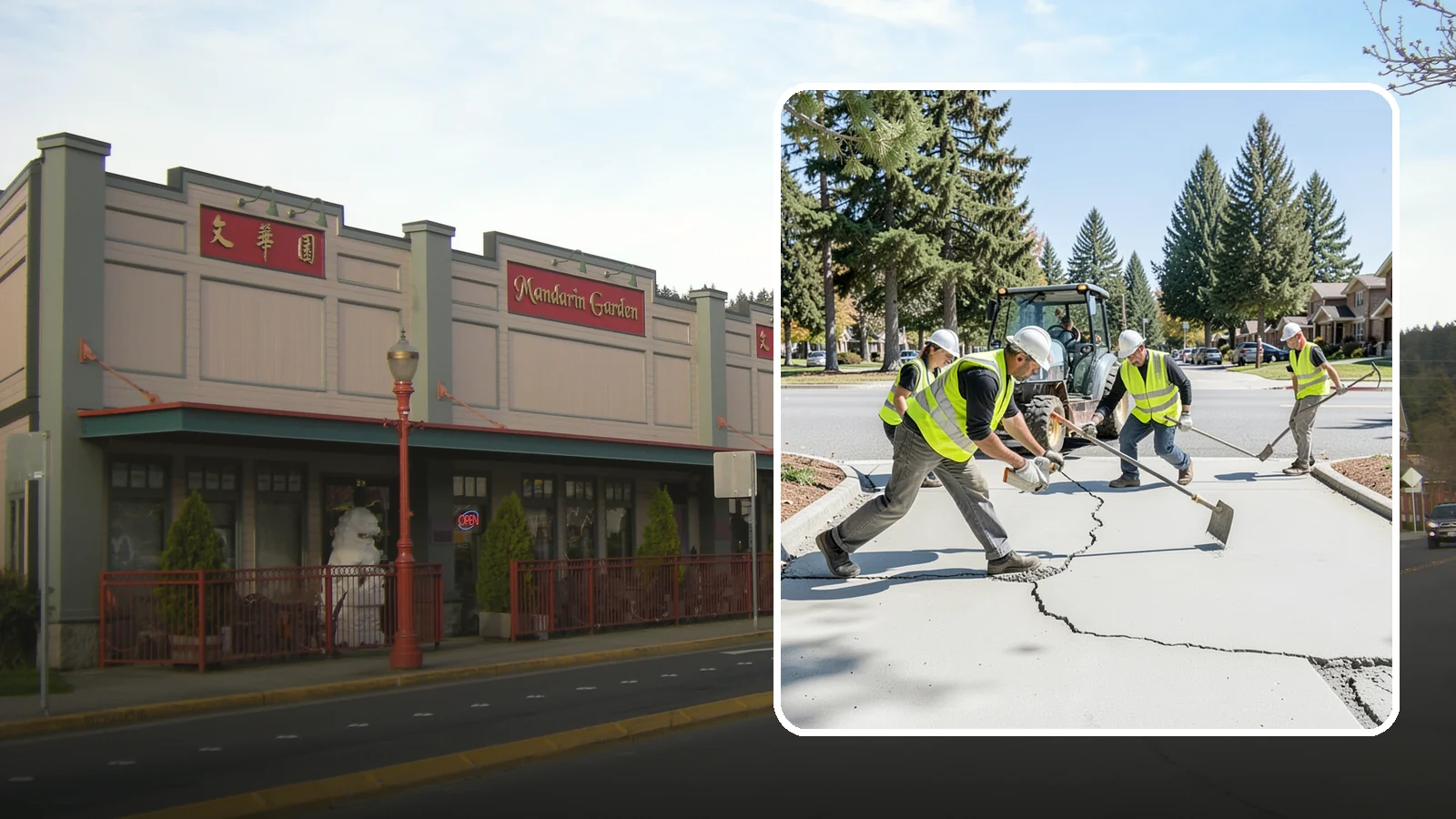 Concrete Repairs in Issaquah, King County, WA - We repair spalled, cracked, and settled public concrete flatwork to restore safe, code-compliant surfaces.