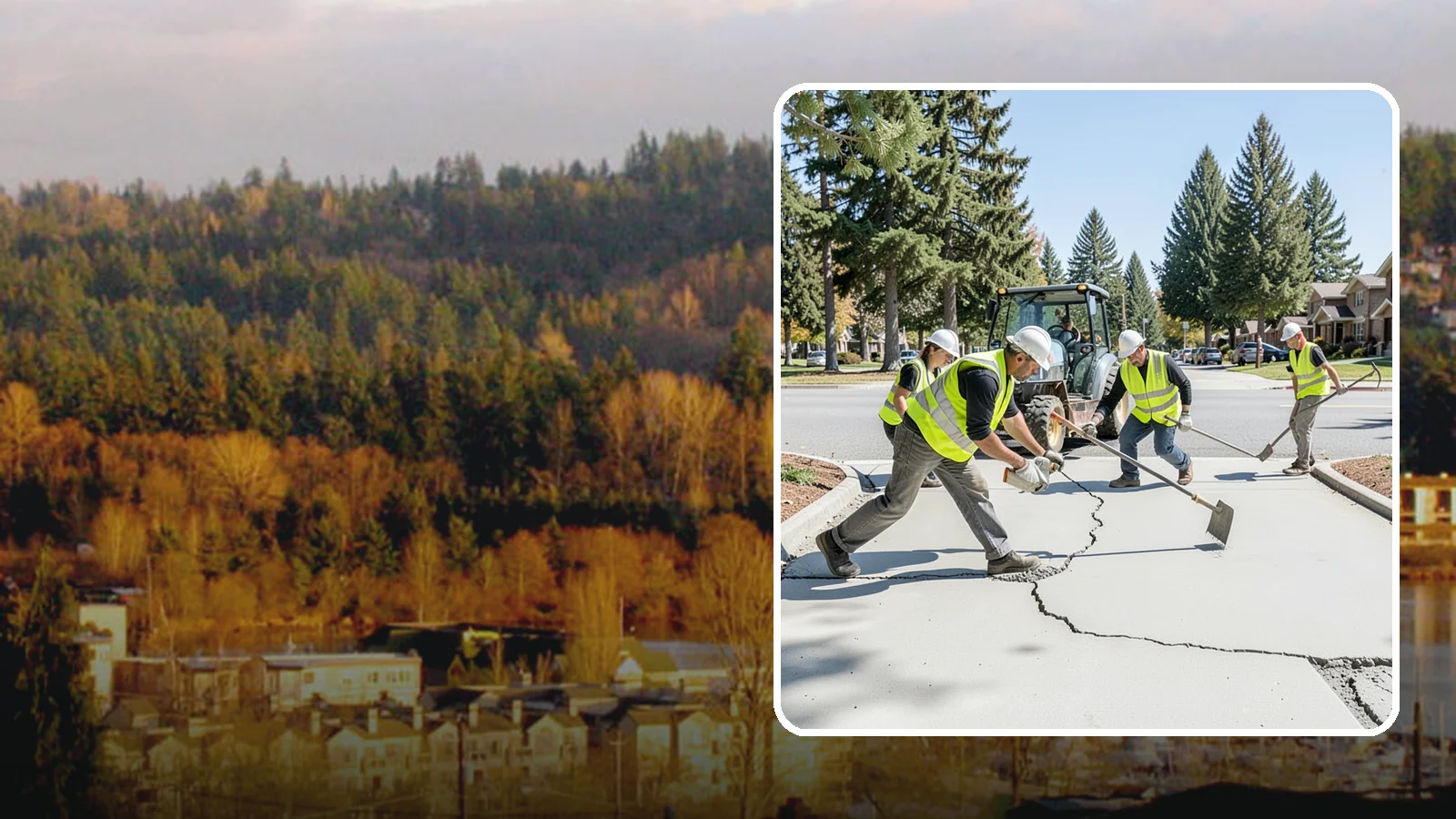 Concrete Repairs in Kenmore, King County, WA - We repair spalled, cracked, and settled public concrete flatwork to restore safe, code-compliant surfaces.