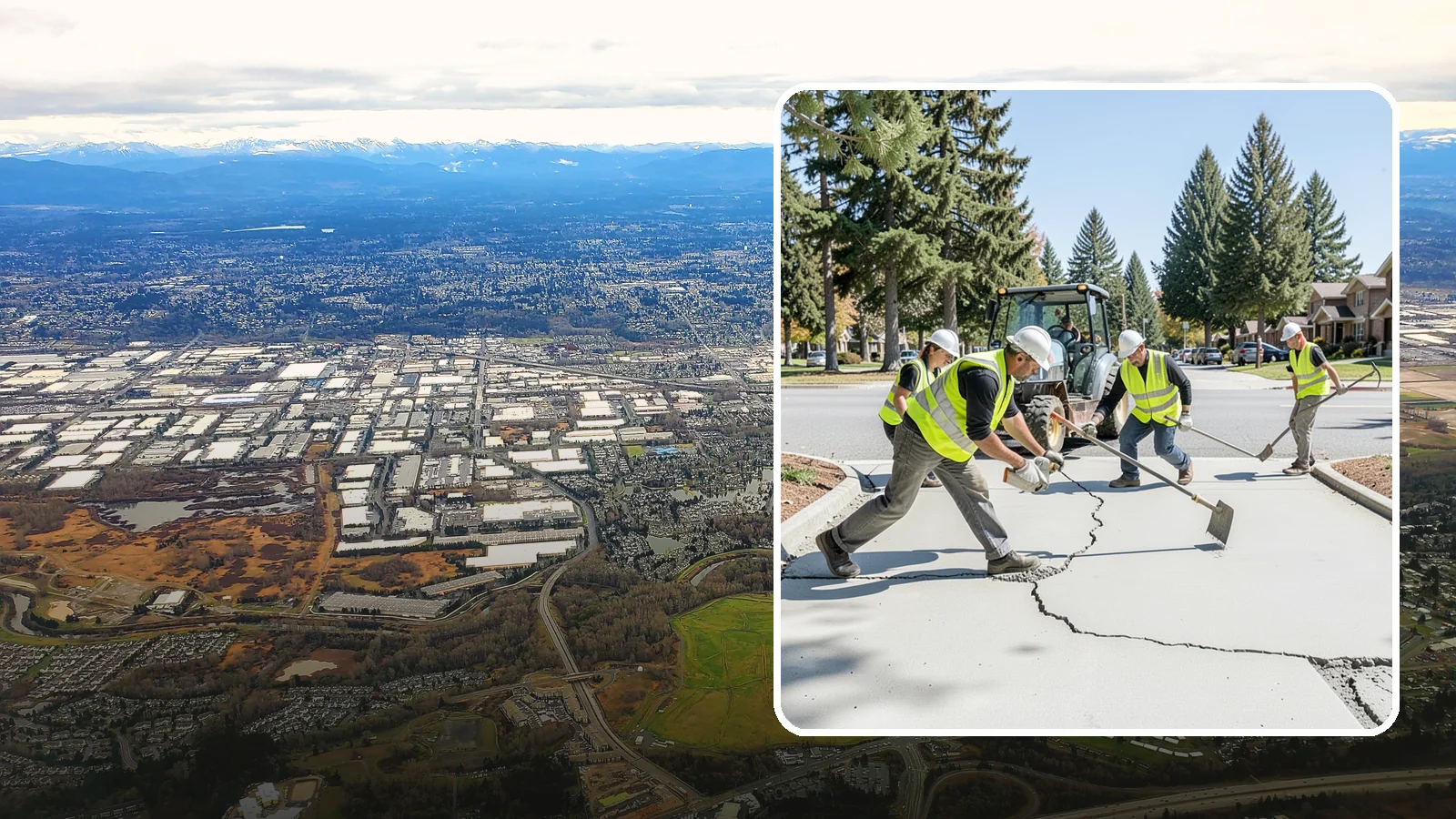 Concrete Repairs in Kent, King County, WA - We repair spalled, cracked, and settled public concrete flatwork to restore safe, code-compliant surfaces.