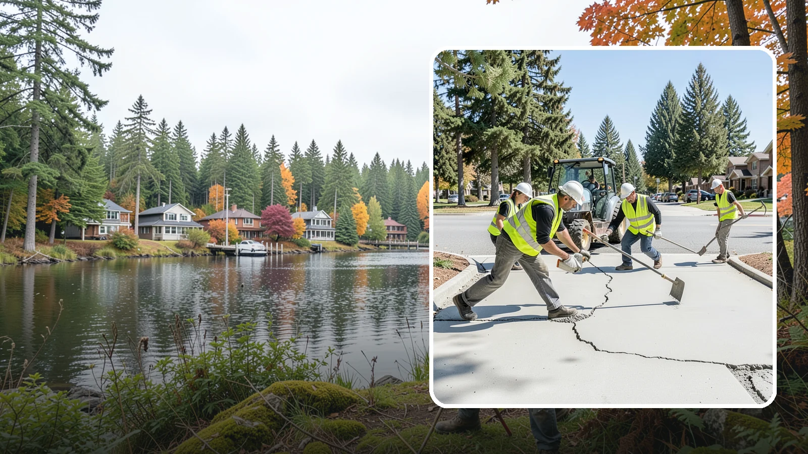Concrete Repairs in La Conner, Skagit County, WA - We repair spalled, cracked, and settled public concrete flatwork to restore safe, code-compliant surfaces.