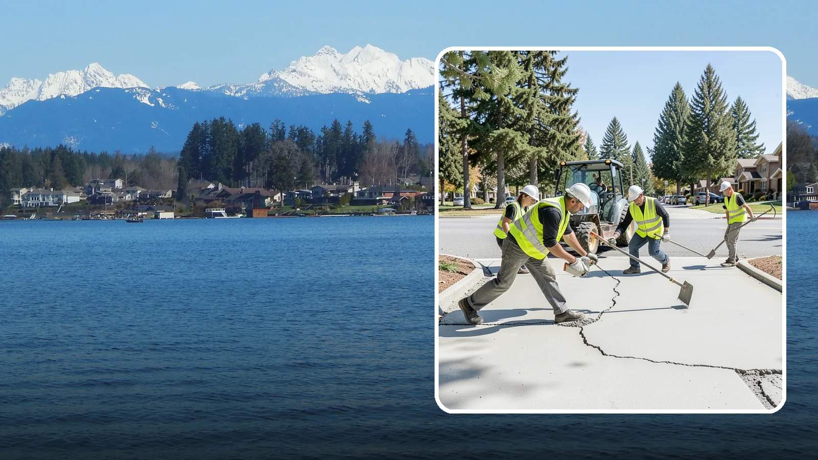 Concrete Repairs in Lake Stevens, Snohomish County, WA - We repair spalled, cracked, and settled public concrete flatwork to restore safe, code-compliant surfaces.