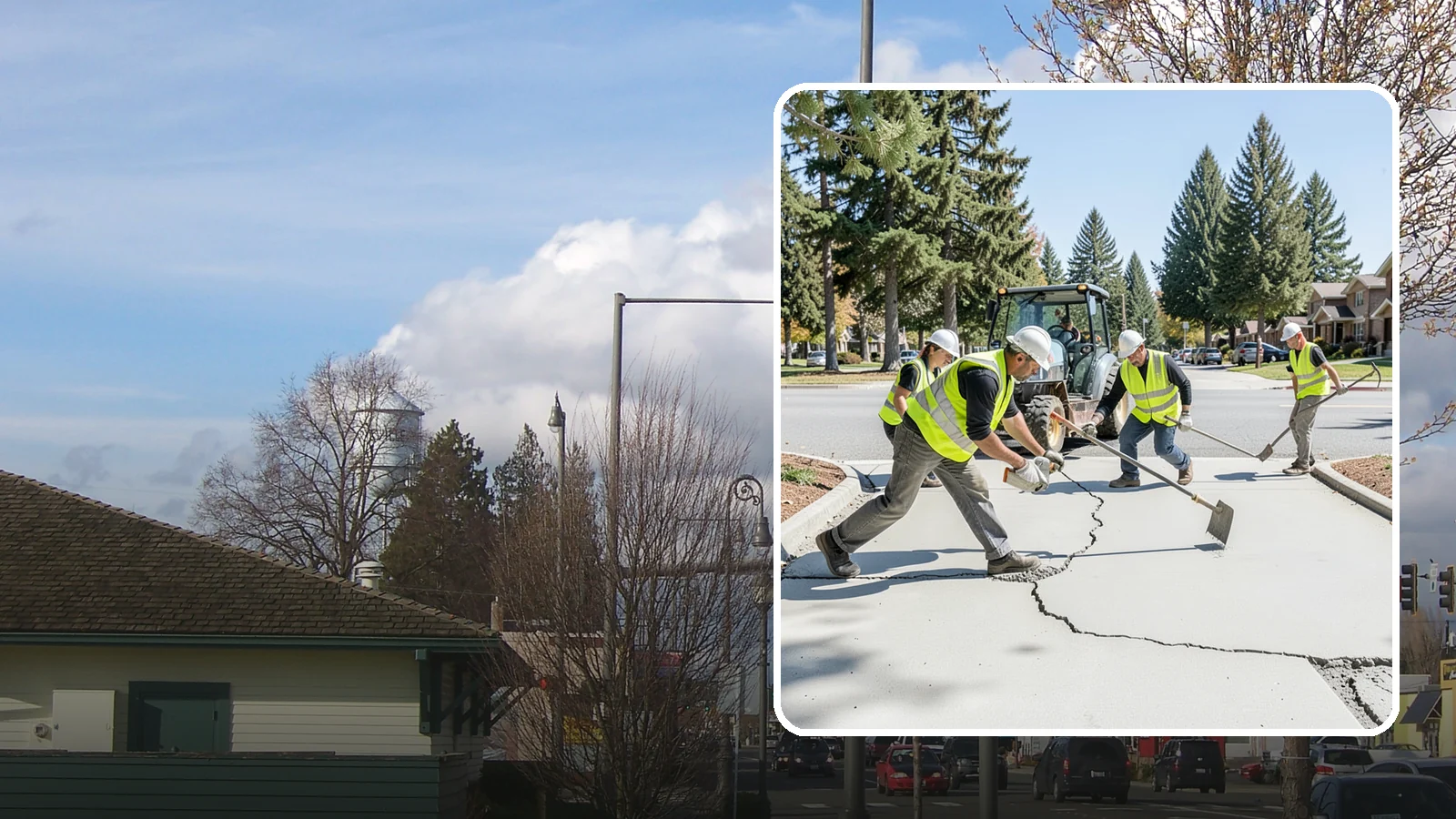 Concrete Repairs in Marysville, Snohomish County, WA - We repair spalled, cracked, and settled public concrete flatwork to restore safe, code-compliant surfaces.