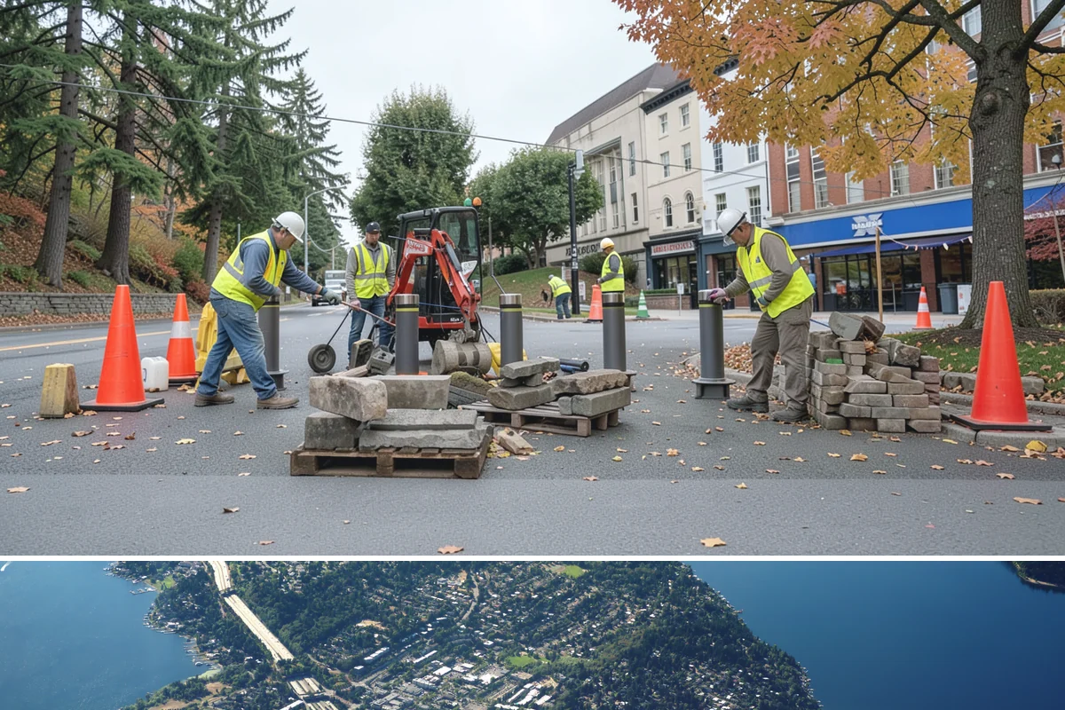 Concrete Repairs in Mercer Island, King County, WA - Concrete placement favors the drier, milder season so temperature and moisture support proper curing and finish quality.