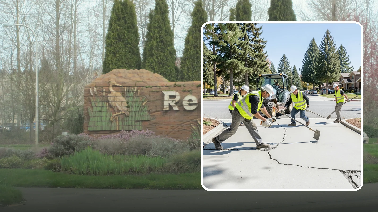 Concrete Repairs in Renton, King County, WA - We repair spalled, cracked, and settled public concrete flatwork to restore safe, code-compliant surfaces.