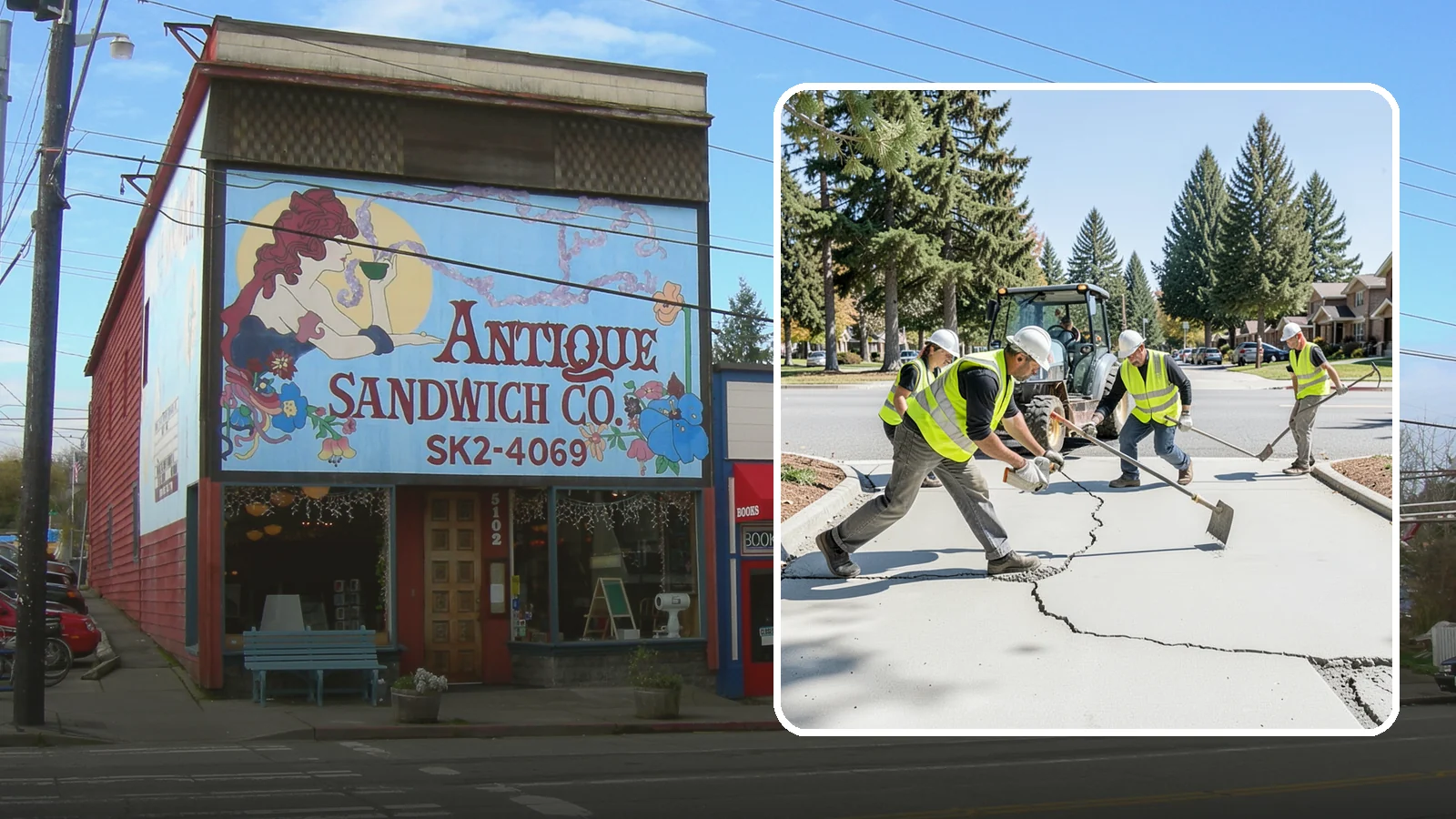 Concrete Repairs in Ruston, Pierce County, WA - We repair spalled, cracked, and settled public concrete flatwork to restore safe, code-compliant surfaces.
