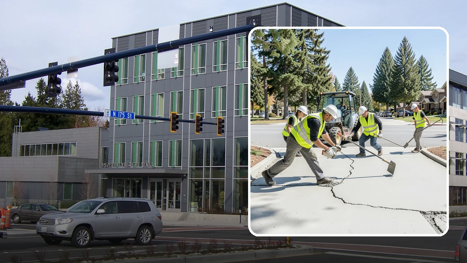 Concrete Repairs in Shoreline, King County, WA - We repair spalled, cracked, and settled public concrete flatwork to restore safe, code-compliant surfaces.
