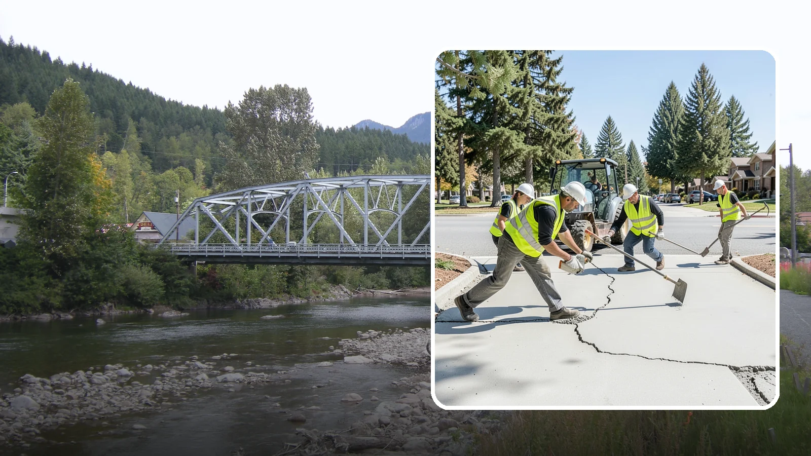 Concrete Repairs in Skykomish, King County, WA - We repair spalled, cracked, and settled public concrete flatwork to restore safe, code-compliant surfaces.