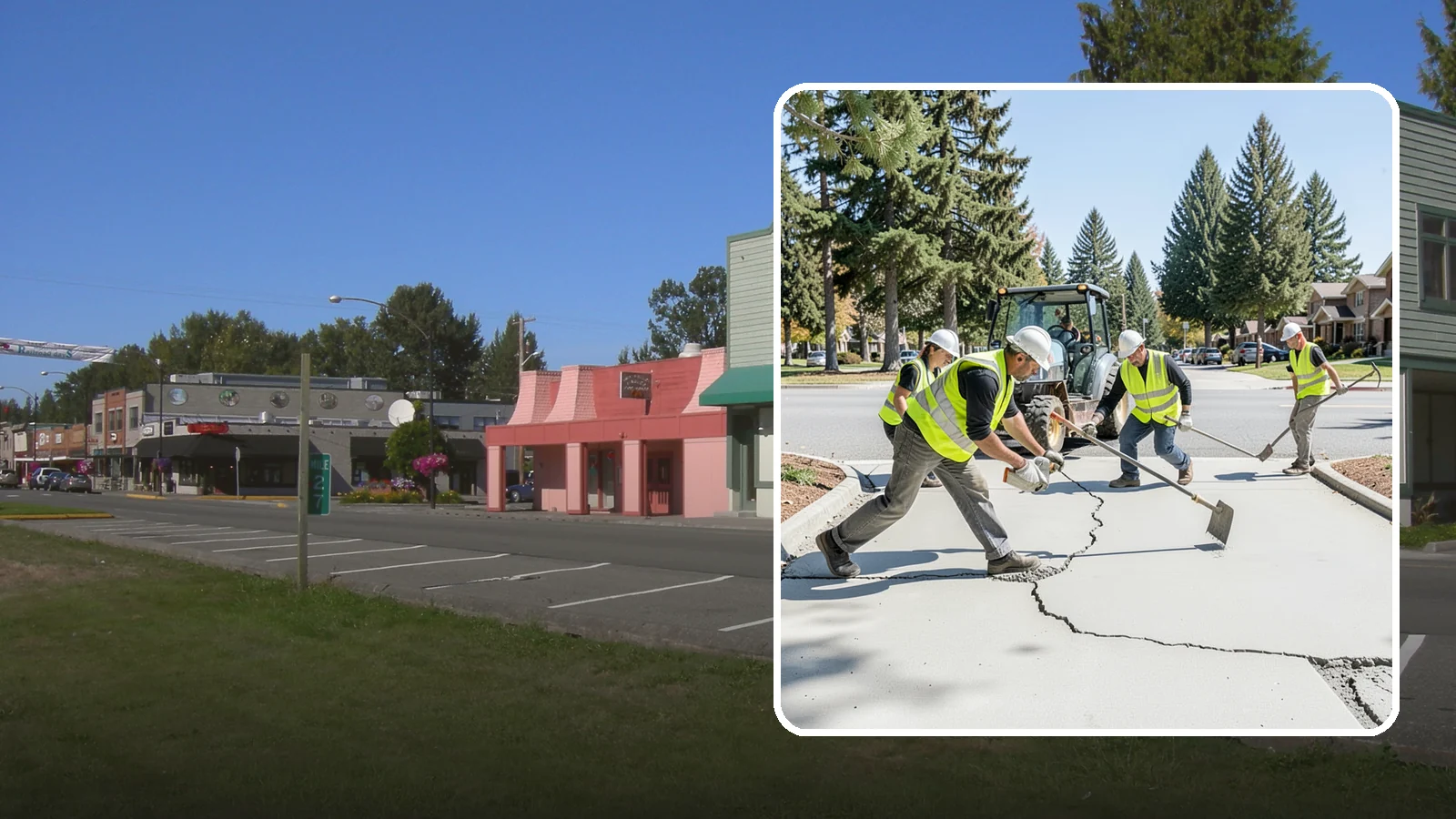 Concrete Repairs in Snoqualmie, King County, WA - We repair spalled, cracked, and settled public concrete flatwork to restore safe, code-compliant surfaces.