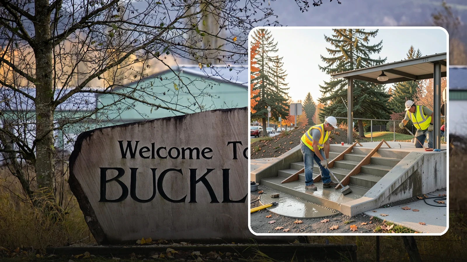 Concrete Stairs Construction in Buckley, Pierce County, WA - Cast-in-place concrete stairs and landings built to code for parks, transit stops, and civic buildings.