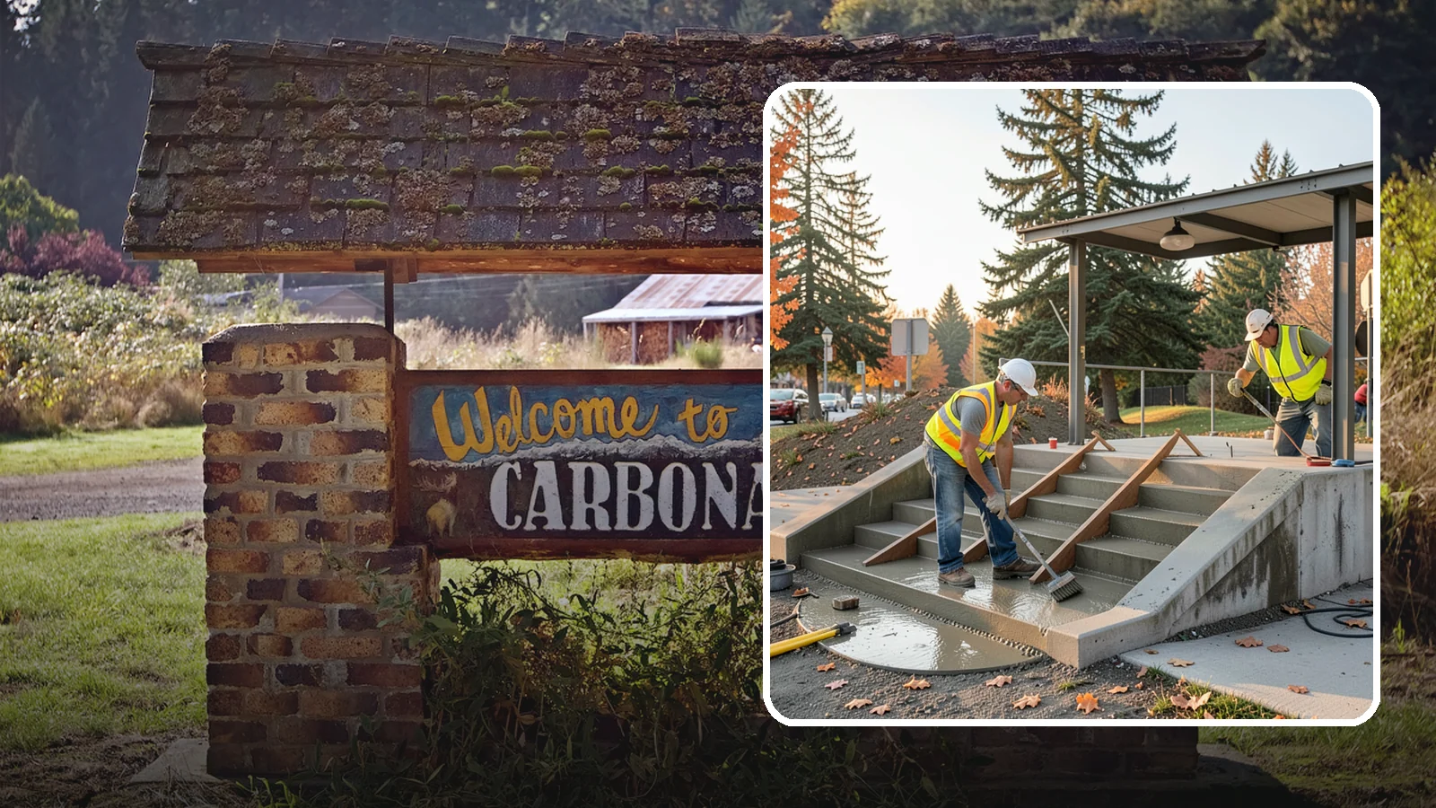 Concrete Stairs Construction in Carbonado, Pierce County, WA - Cast-in-place concrete stairs and landings built to code for parks, transit stops, and civic buildings.