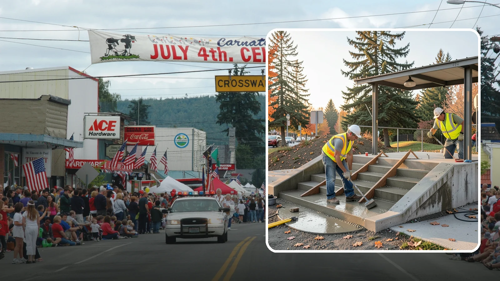 Concrete Stairs Construction in Carnation, King County, WA - Cast-in-place concrete stairs and landings built to code for parks, transit stops, and civic buildings.