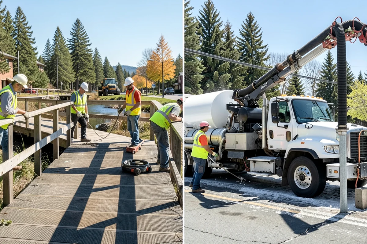 Concrete Stairs Construction in Clyde Hill, King County, WA - Confirm elevations, rise-over-run, and code requirements for the flight