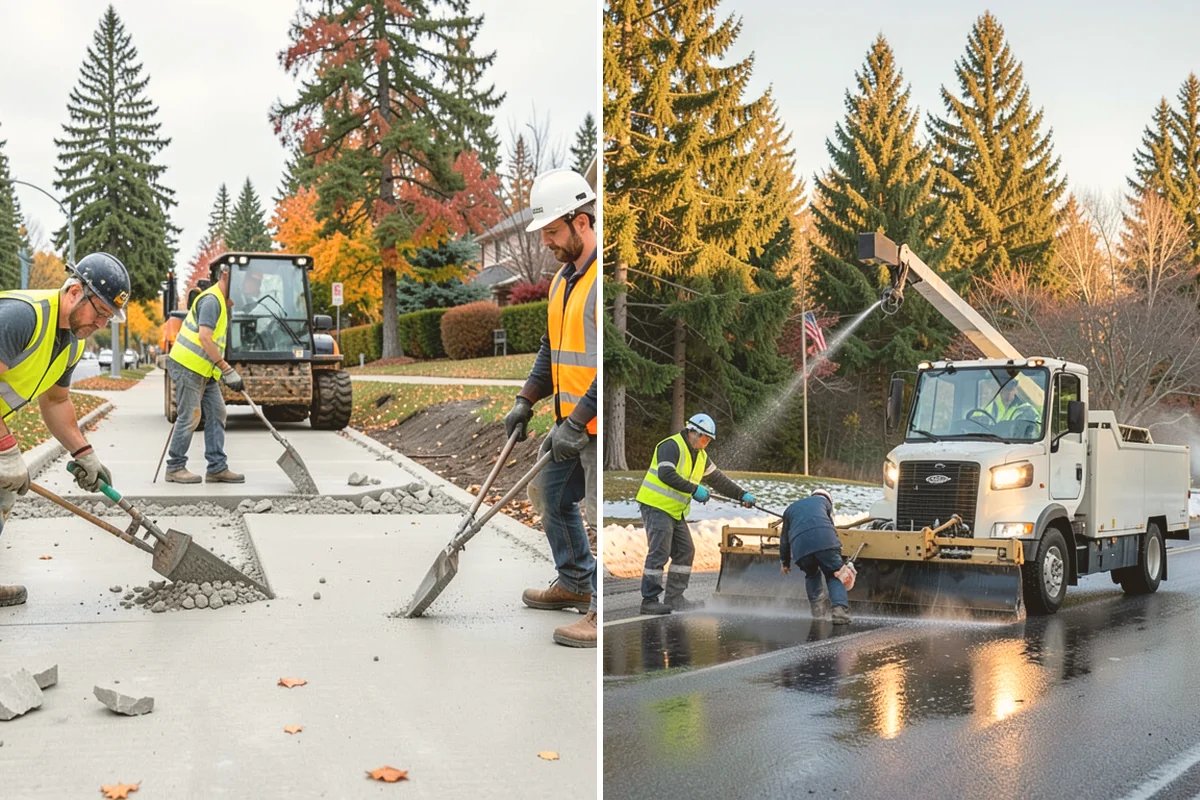 Concrete Stairs Construction in Eatonville, Pierce County, WA - Confirm elevations, rise-over-run, and code requirements for the flight