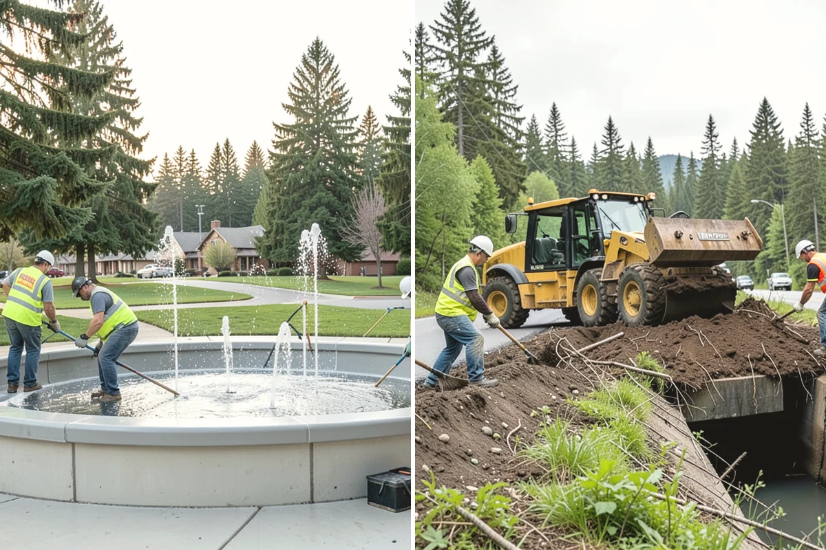 Concrete Stairs Construction in Issaquah, King County, WA - Confirm elevations, rise-over-run, and code requirements for the flight