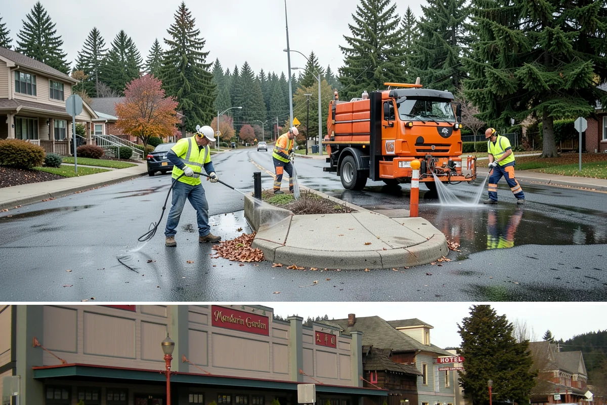 Concrete Stairs Construction in Issaquah, King County, WA - Dry-season placement is preferred so footings can be excavated in stable soil and finishes cure without rain marring.
