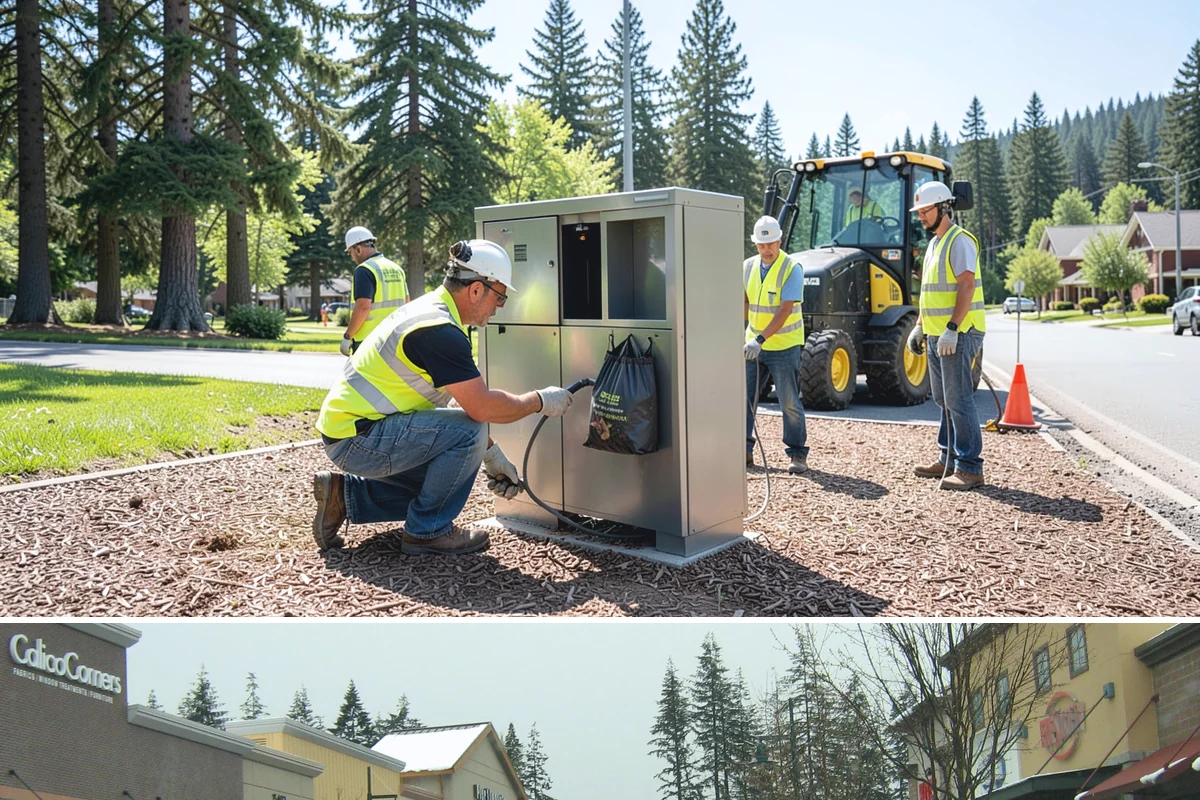 Concrete Stairs Construction in Mill Creek, Snohomish County, WA - Dry-season placement is preferred so footings can be excavated in stable soil and finishes cure without rain marring.