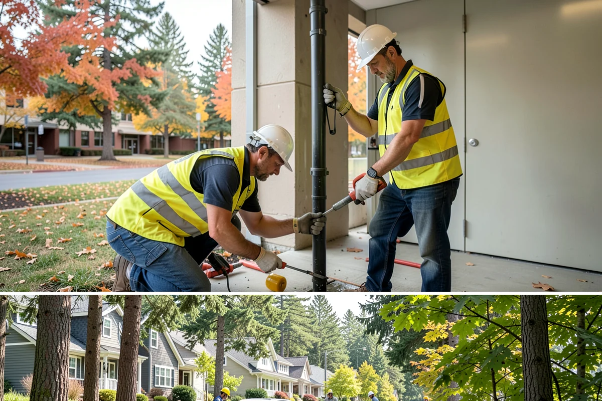Concrete Stairs Construction in Normandy Park, King County, WA - Dry-season placement is preferred so footings can be excavated in stable soil and finishes cure without rain marring.