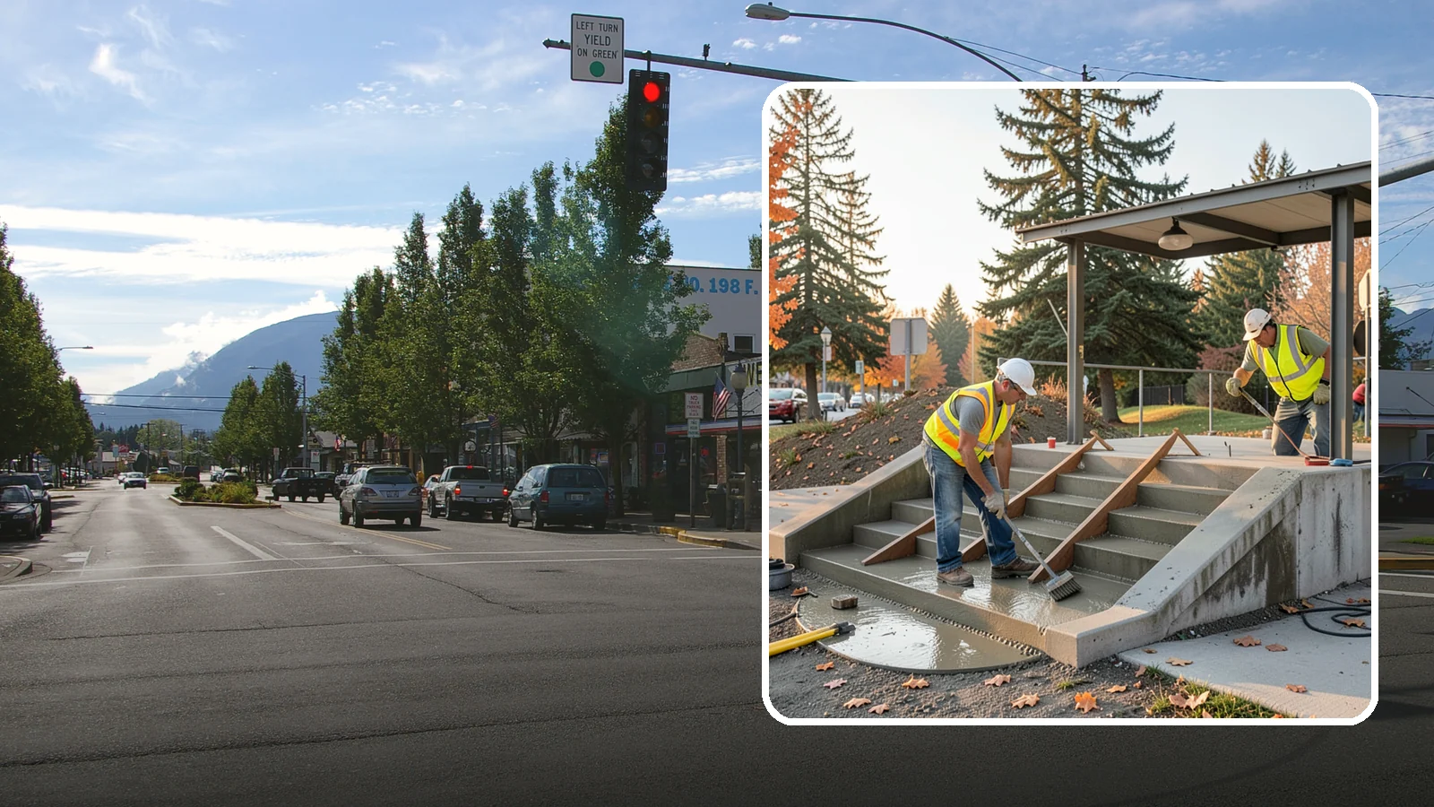 Concrete Stairs Construction in North Bend, King County, WA - Cast-in-place concrete stairs and landings built to code for parks, transit stops, and civic buildings.