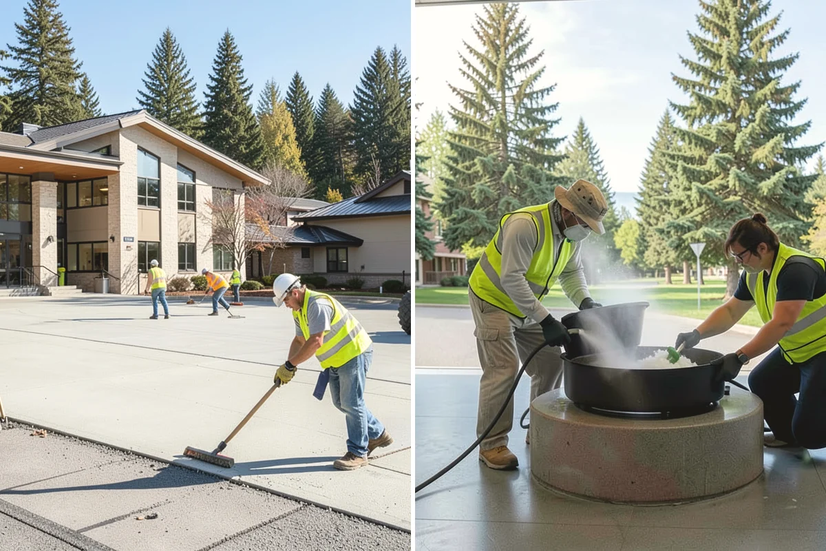 Concrete Stairs Construction in Oak Harbor, Island County, WA - Confirm elevations, rise-over-run, and code requirements for the flight
