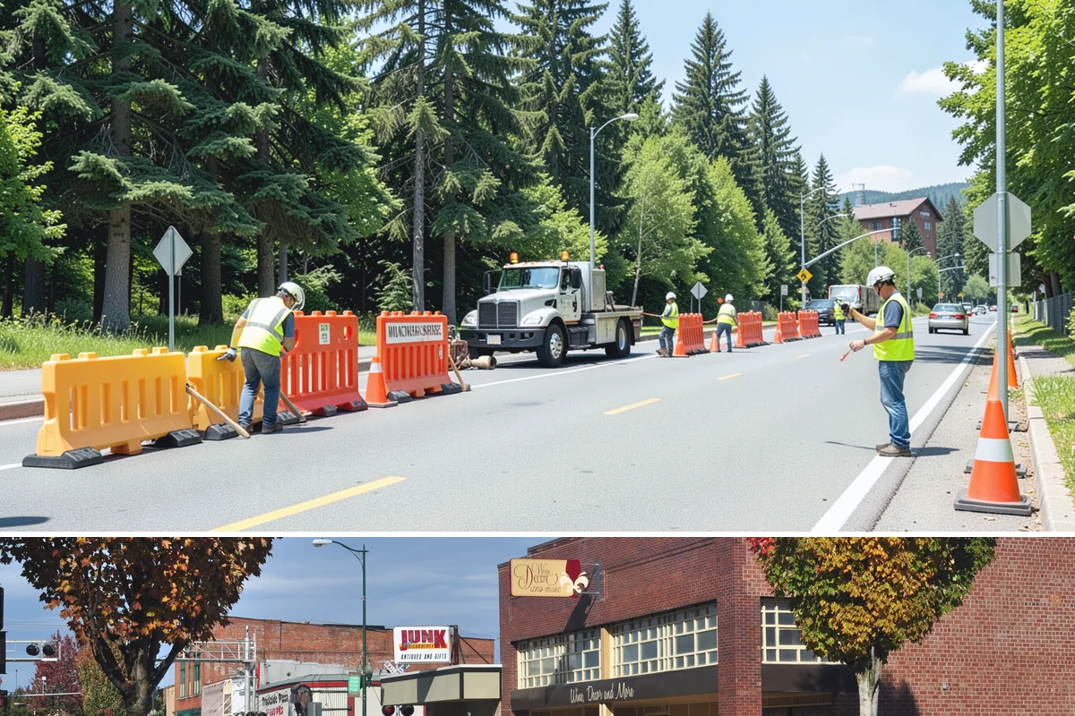 Concrete Stairs Construction in Puyallup, Pierce County, WA - Dry-season placement is preferred so footings can be excavated in stable soil and finishes cure without rain marring.