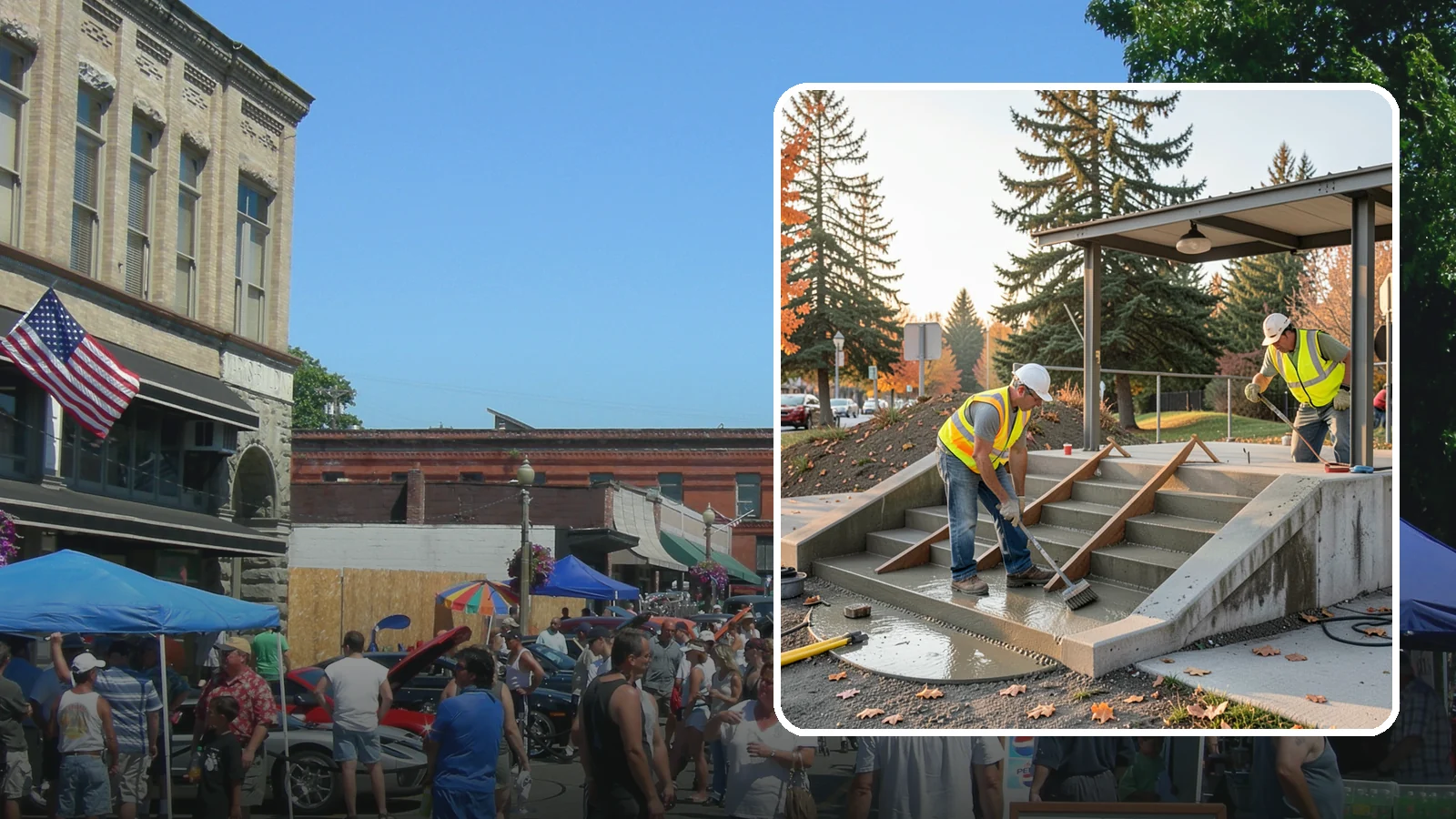 Concrete Stairs Construction in Snohomish, Snohomish County, WA - Cast-in-place concrete stairs and landings built to code for parks, transit stops, and civic buildings.